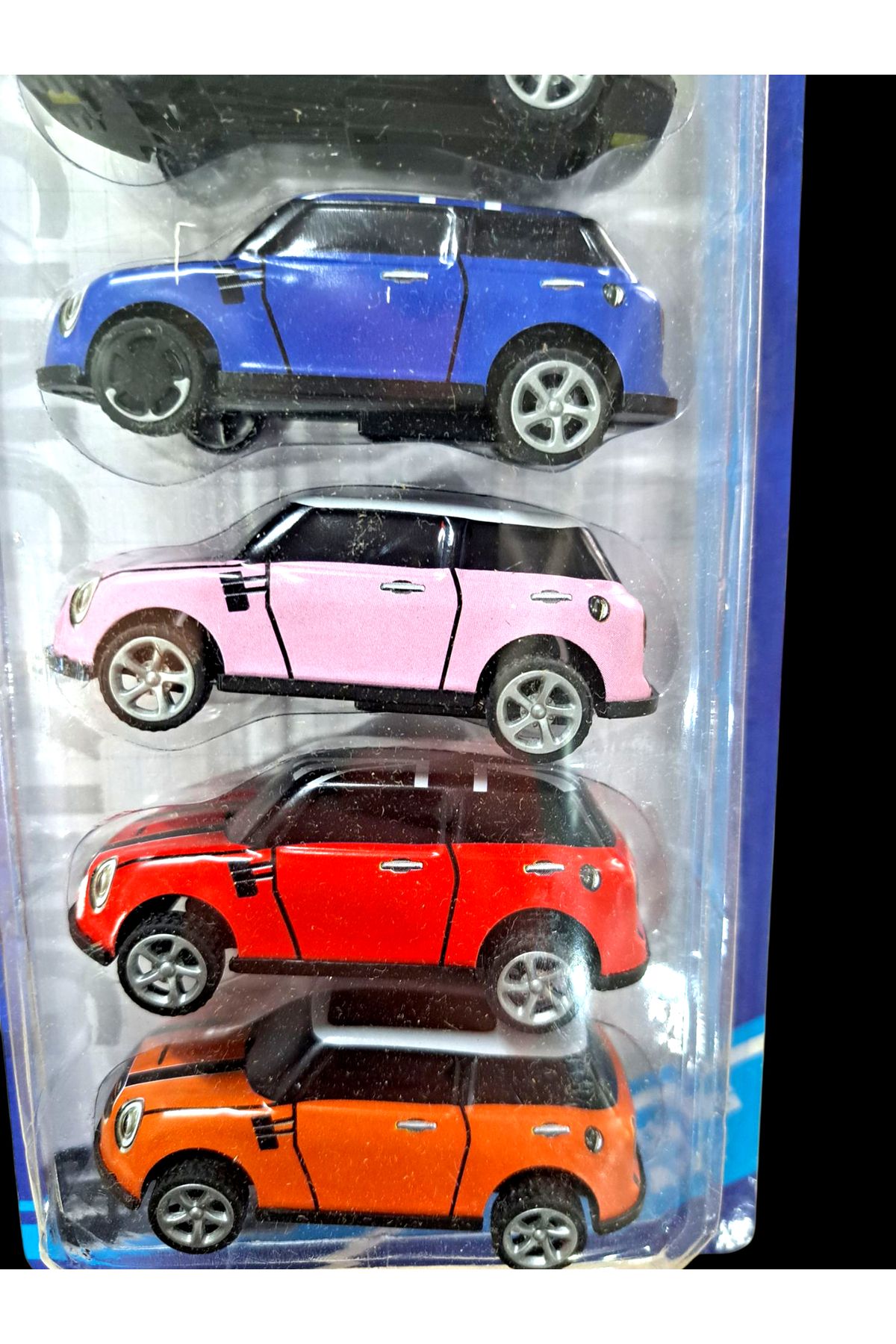 ALYTOYS Oyuncak Metal Araba 6 adet ÇEK BIRAK suw Araba herbiri 3x6,5cm paket 20x8cm motorcade