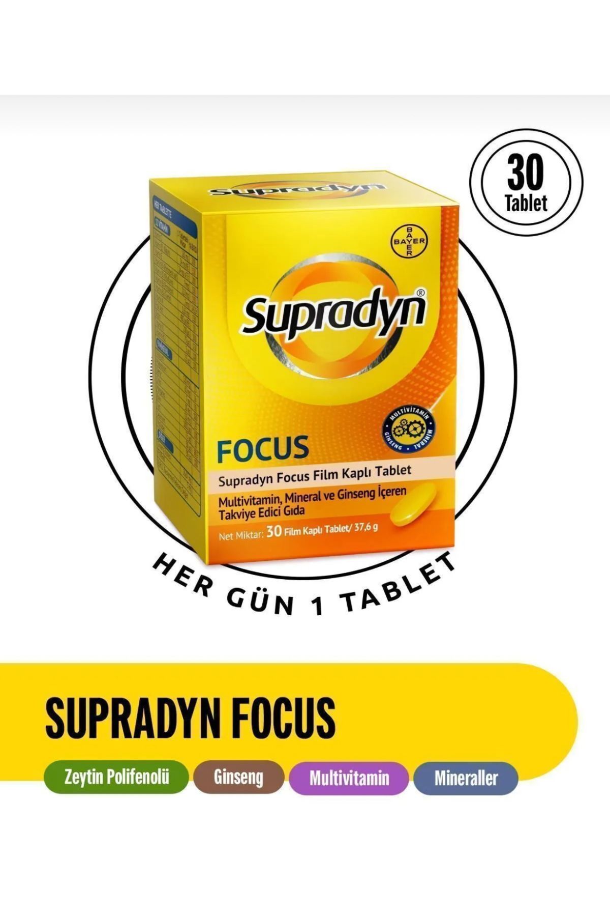 Bayer Supradyn Focus 30 tablet