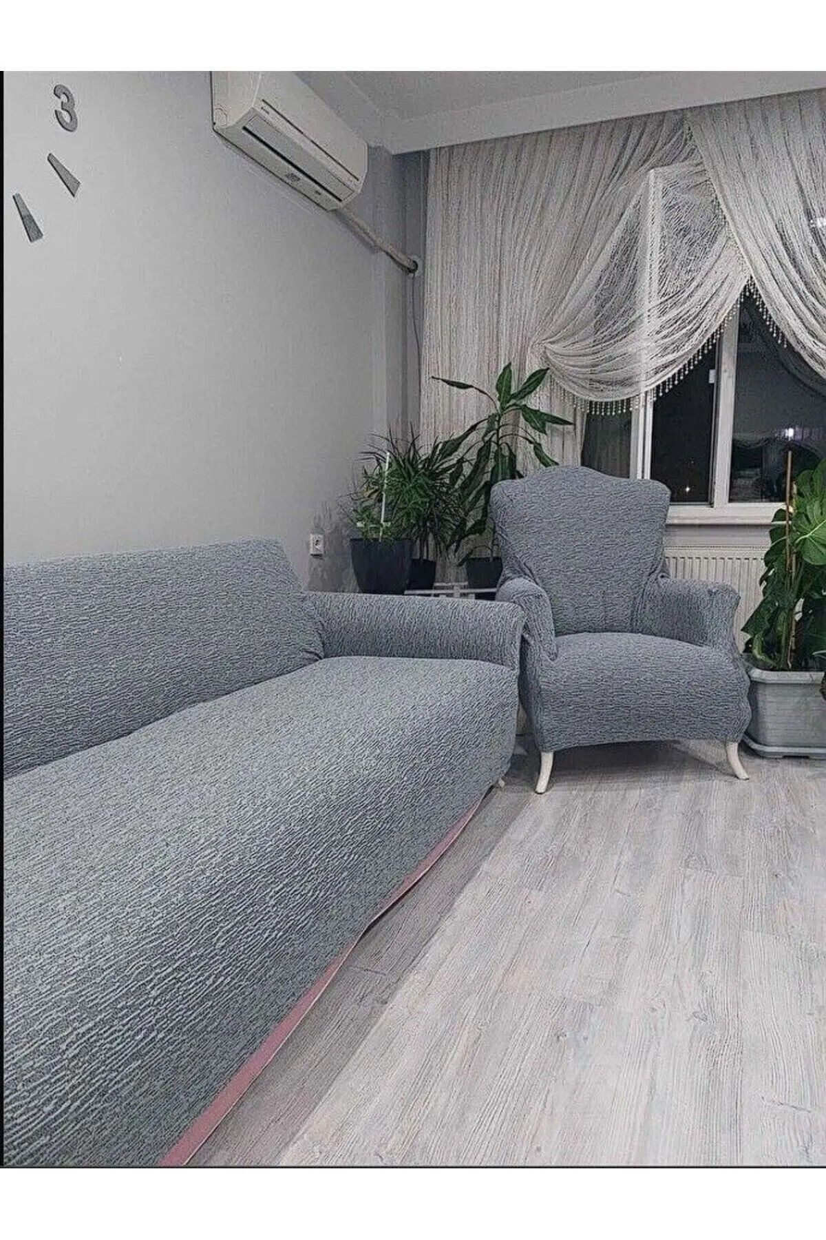 probak-Husă de canapea elastică Jacquard 3 3 1 1 |   Husa de scaun elastica |   Set huse pentru scaun 3