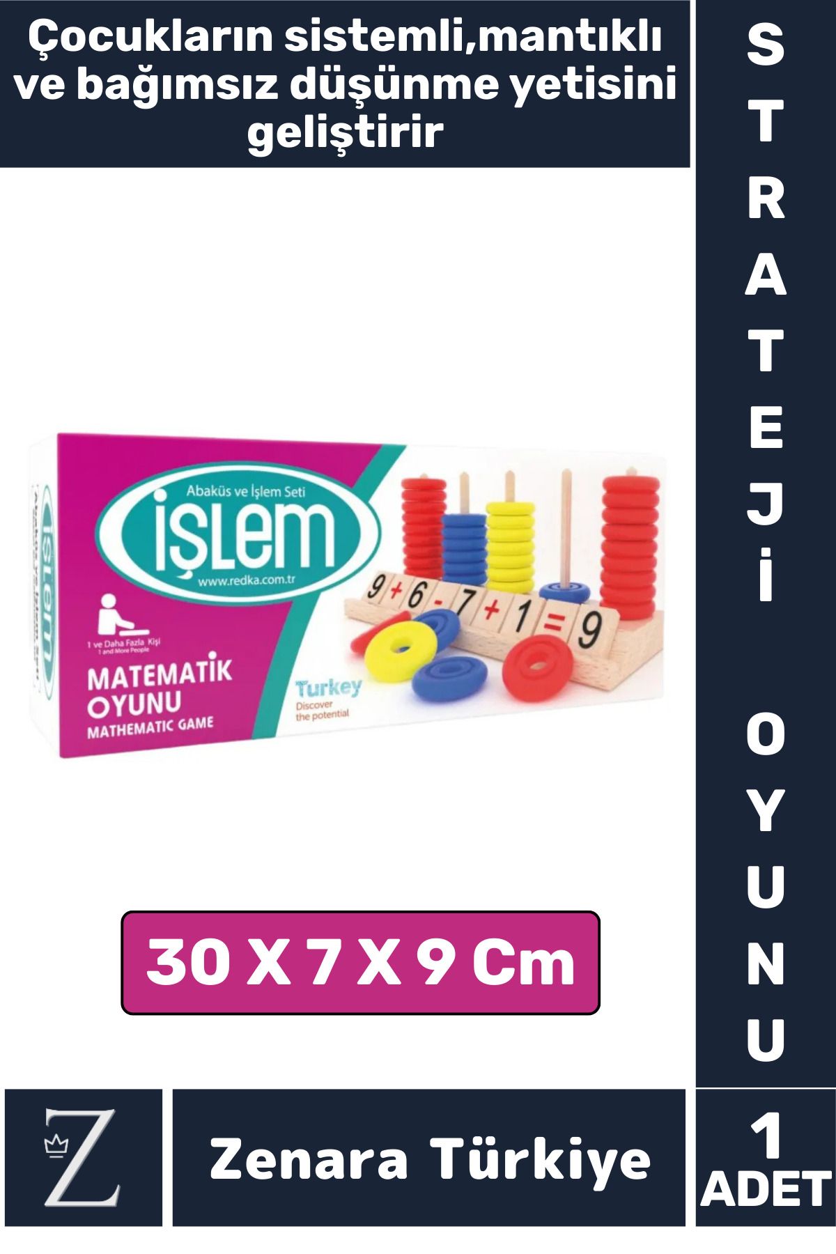 Zenara Eğitici Matematik Öğrenim Mantıklı Düşünme Motor Kasları Geliştirici Eğlenceli MATEMATİK İŞLEM OYUNU