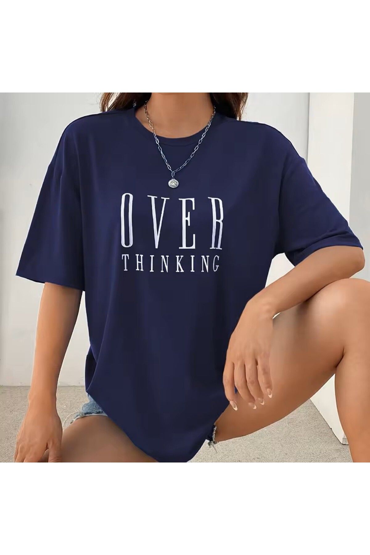 LEIVOR Over Thinking Baskılı Kadın T-shirt