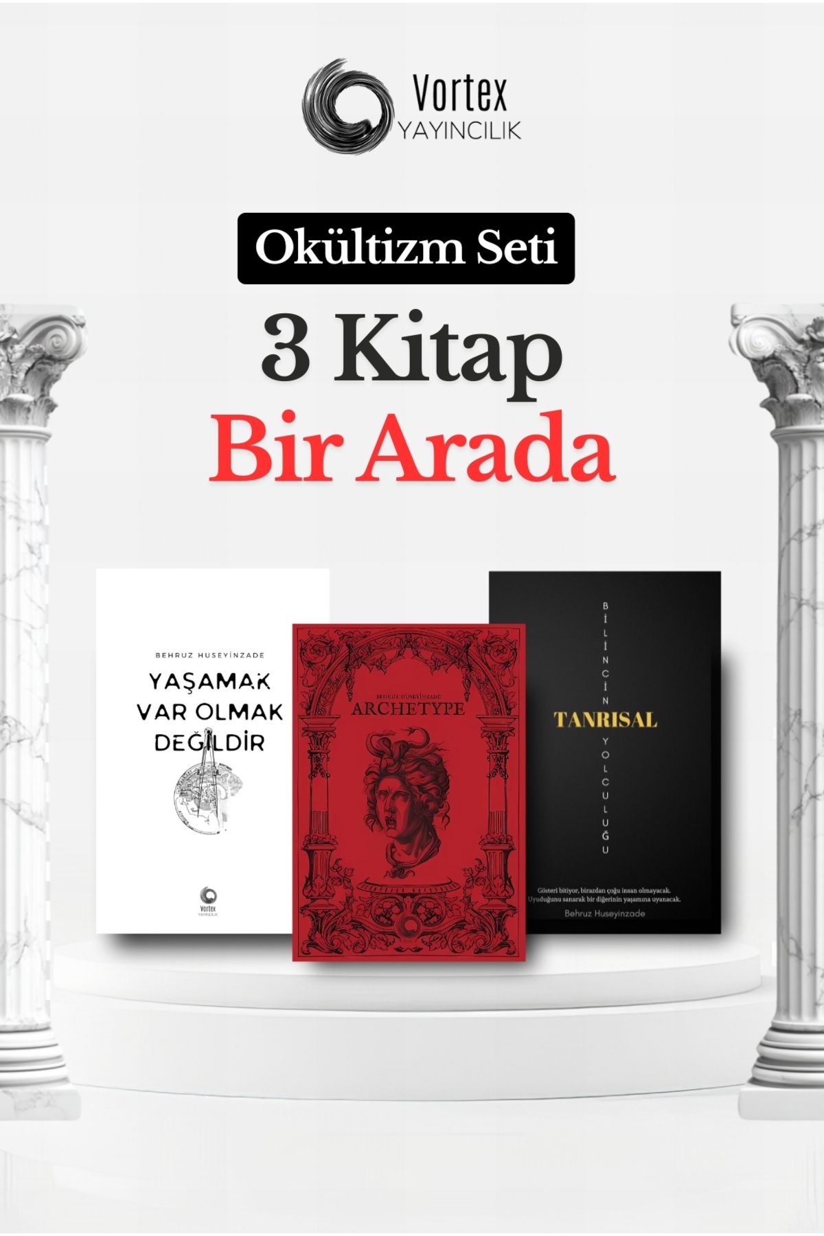 Vortex Yayıncılık Okültizm Seti 3 Kitap - Yaşamak Varolmak Değildir - Bilincin Tanrısal Yolculuğu - Archetype