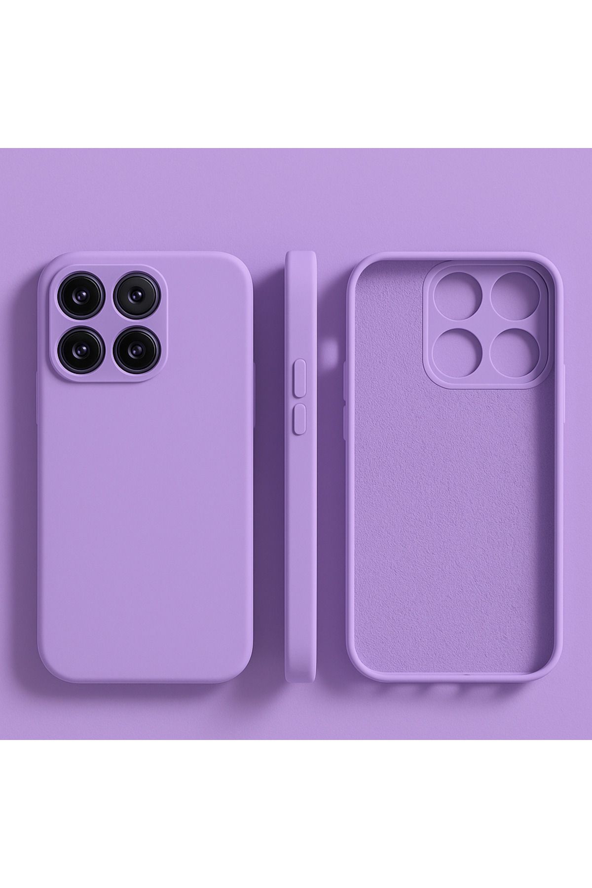 Balerion Xiaomi Mi 14T Pro Kılıf Kadife Lansman Soft Yumuşak Liquid Silikon Kamera Lens Korumalı Kapak