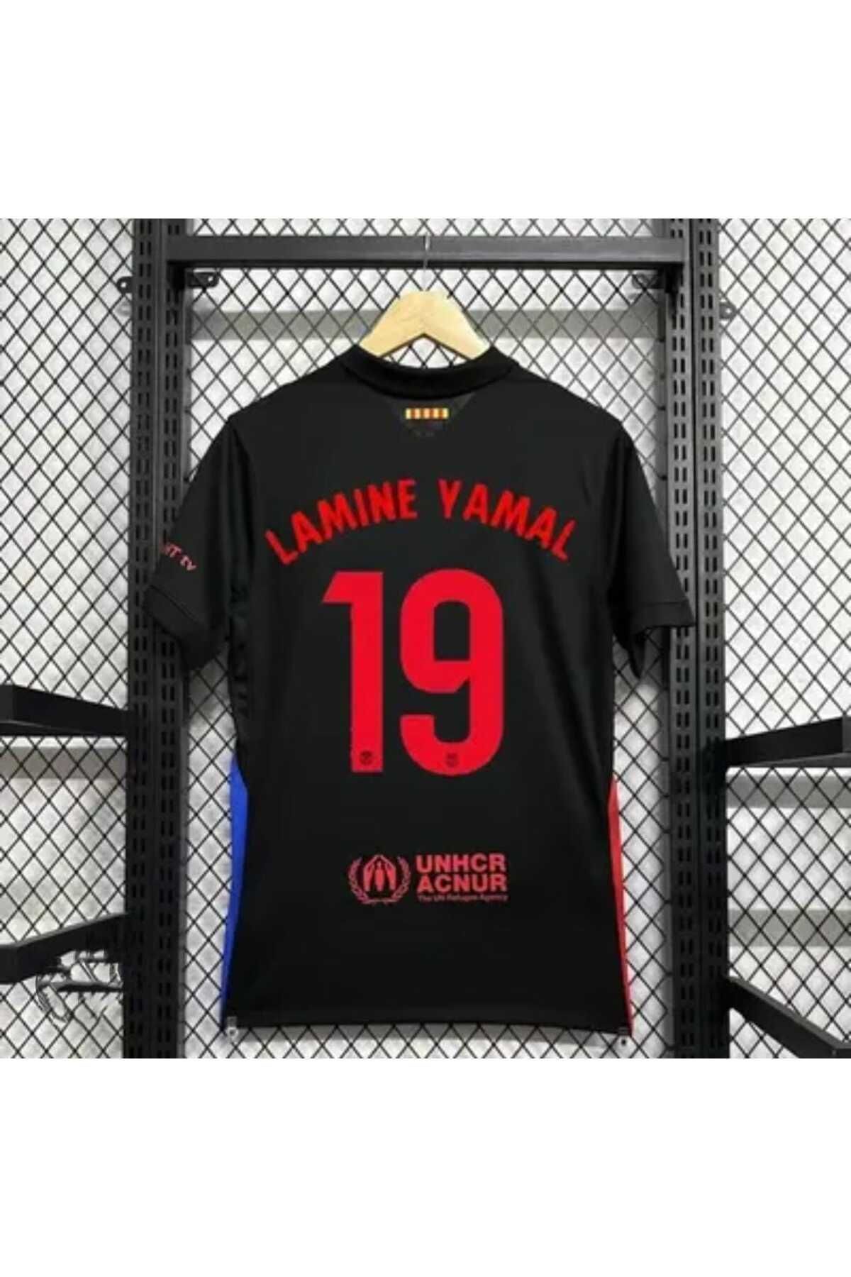 FEEL STYLE Fc. B.a.r.c.e.l.o.n.a 2024/25 Yeni Sezon Lamine Yamal Deplasman Forması (BLACK)