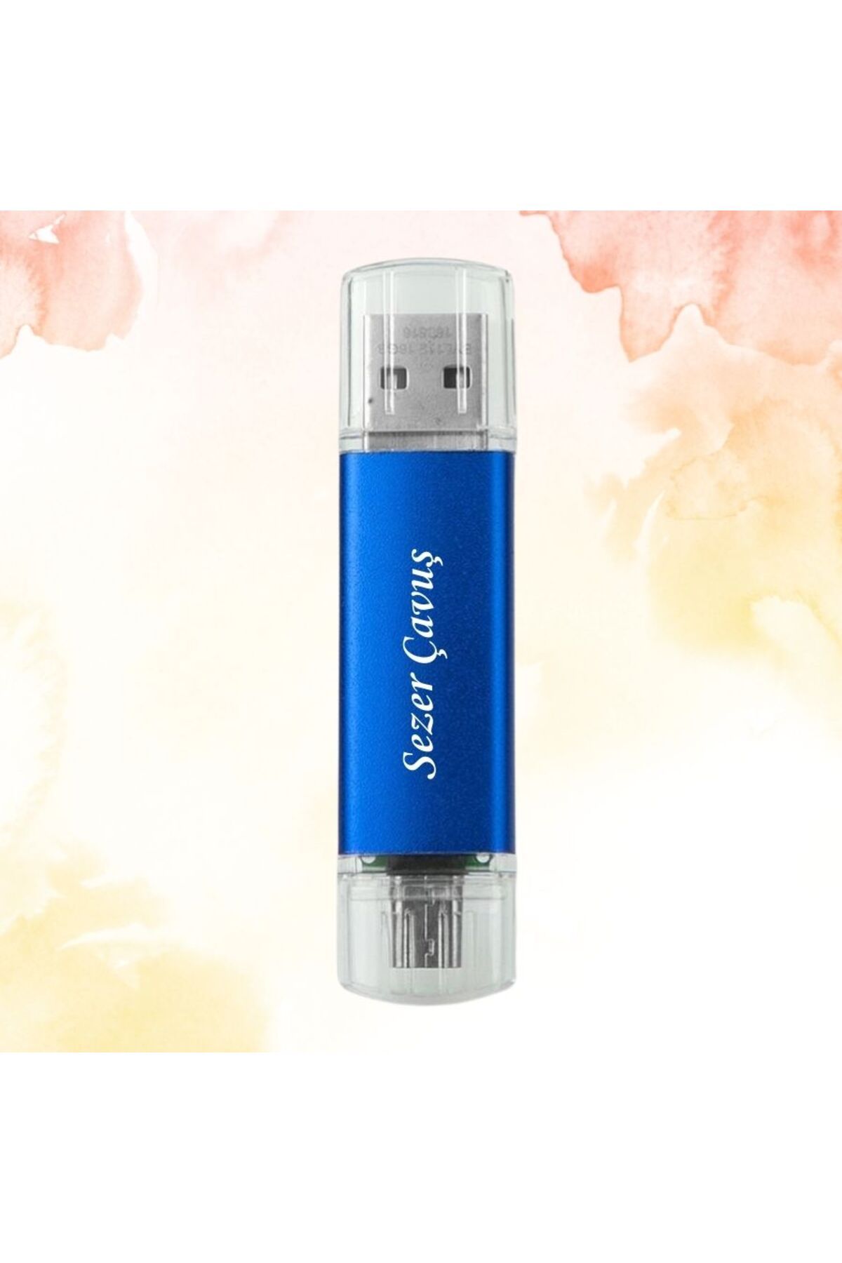 HediyesiBizden KİŞİYE ÖZEL İSİM BASKILI PLASTİK KUTULU OTG USB BELLEK