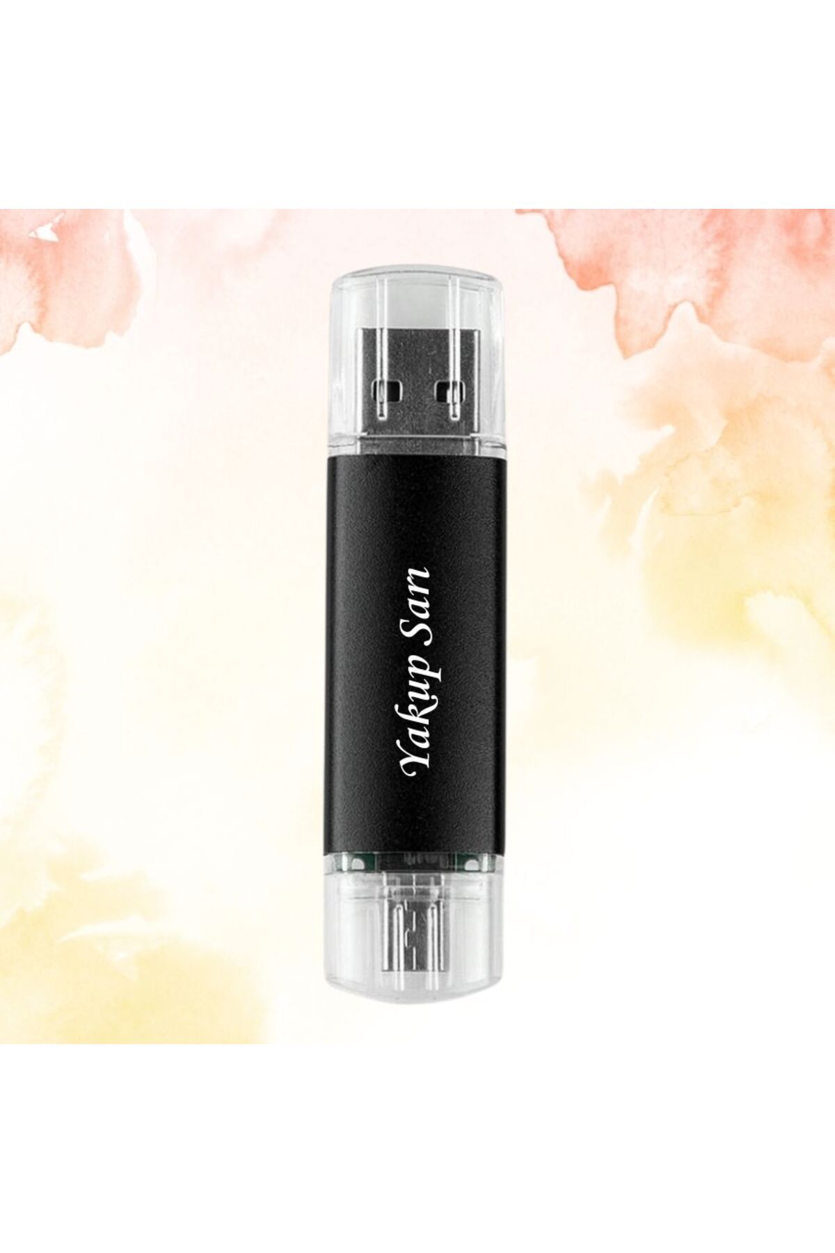 HediyesiBizden KİŞİYE ÖZEL İSİM BASKILI PLASTİK KUTULU OTG USB BELLEK