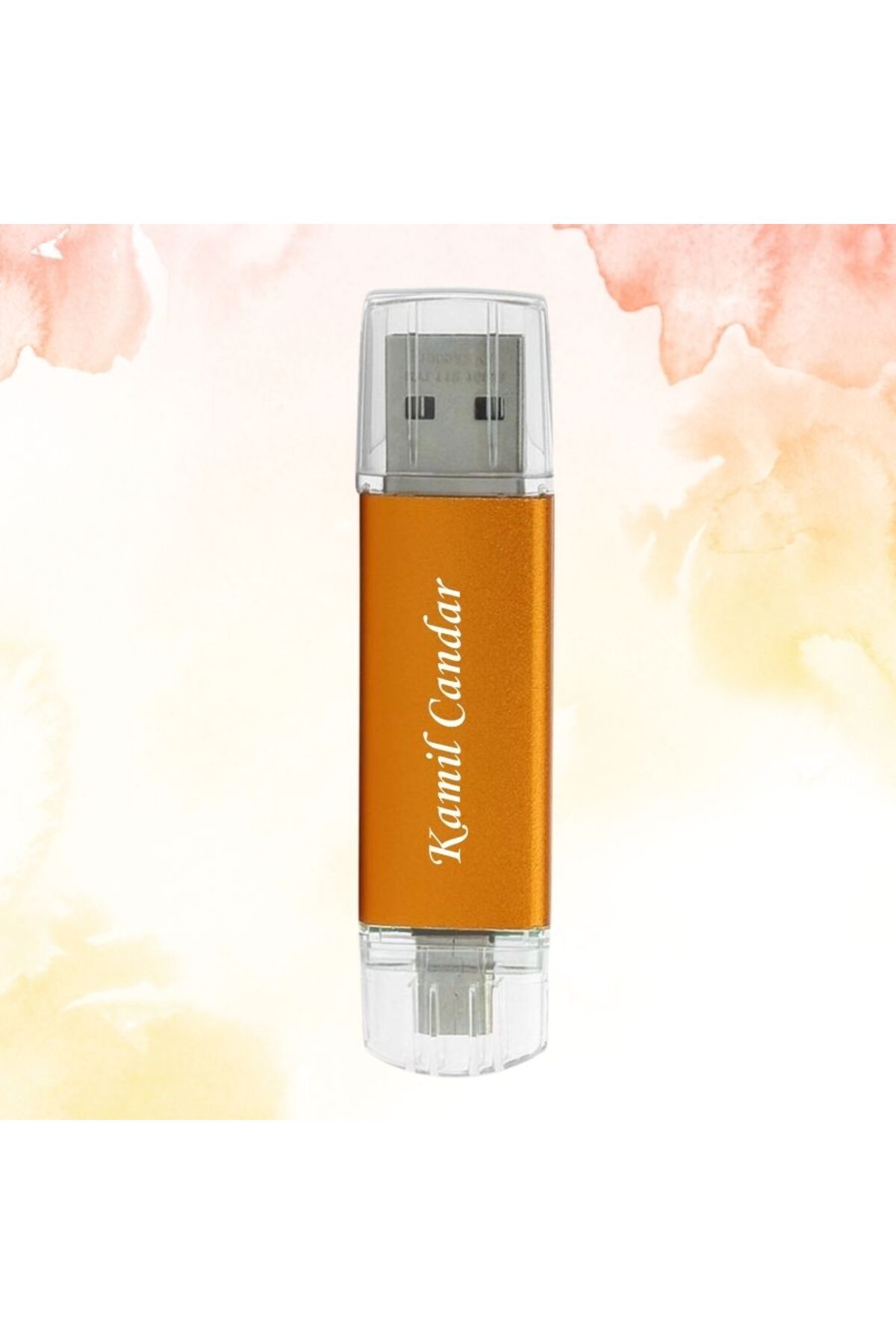 HediyesiBizden KİŞİYE ÖZEL İSİM BASKILI PLASTİK KUTULU OTG USB BELLEK
