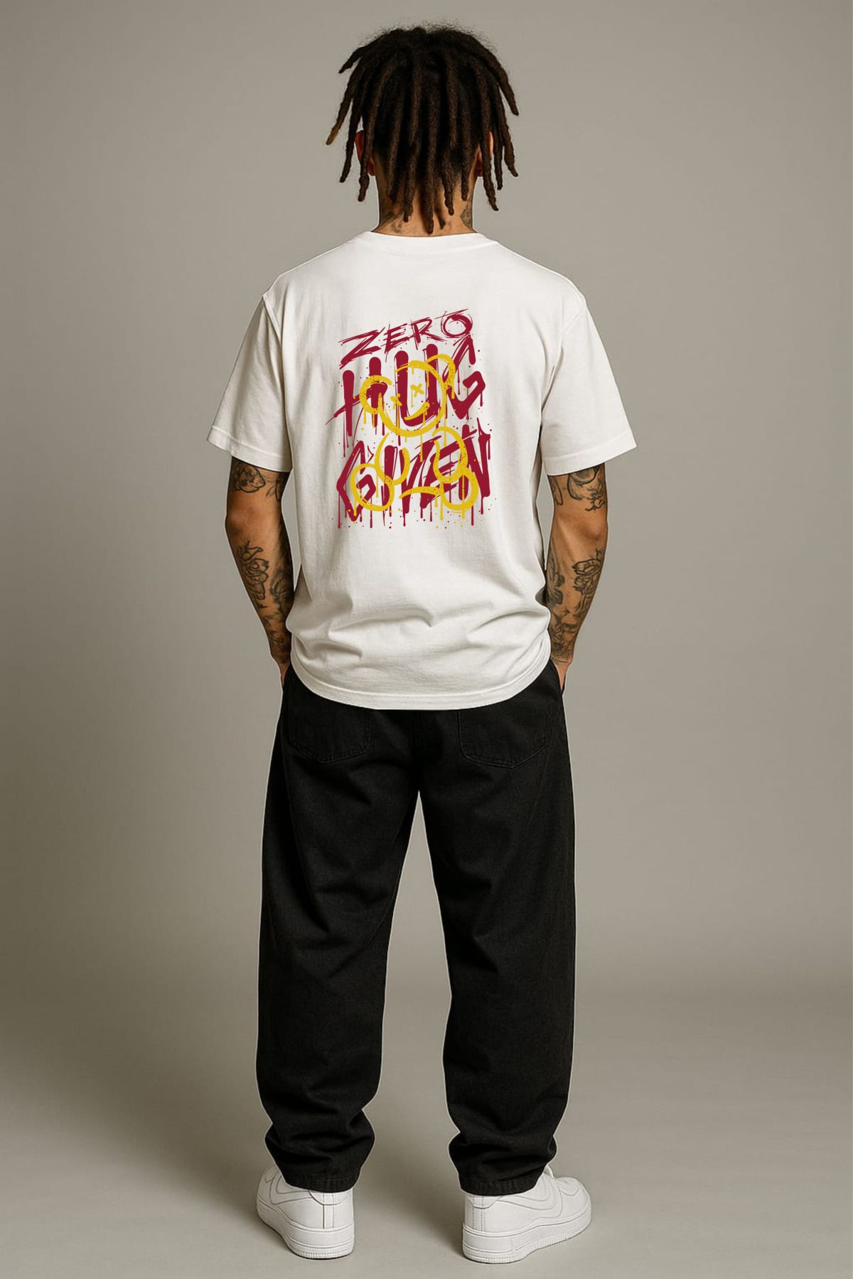 MAYK STREETWEAR OVERSIZE TSHIRT - UNISEX ZERO HUG GIVEN BASKILI TSHIRT