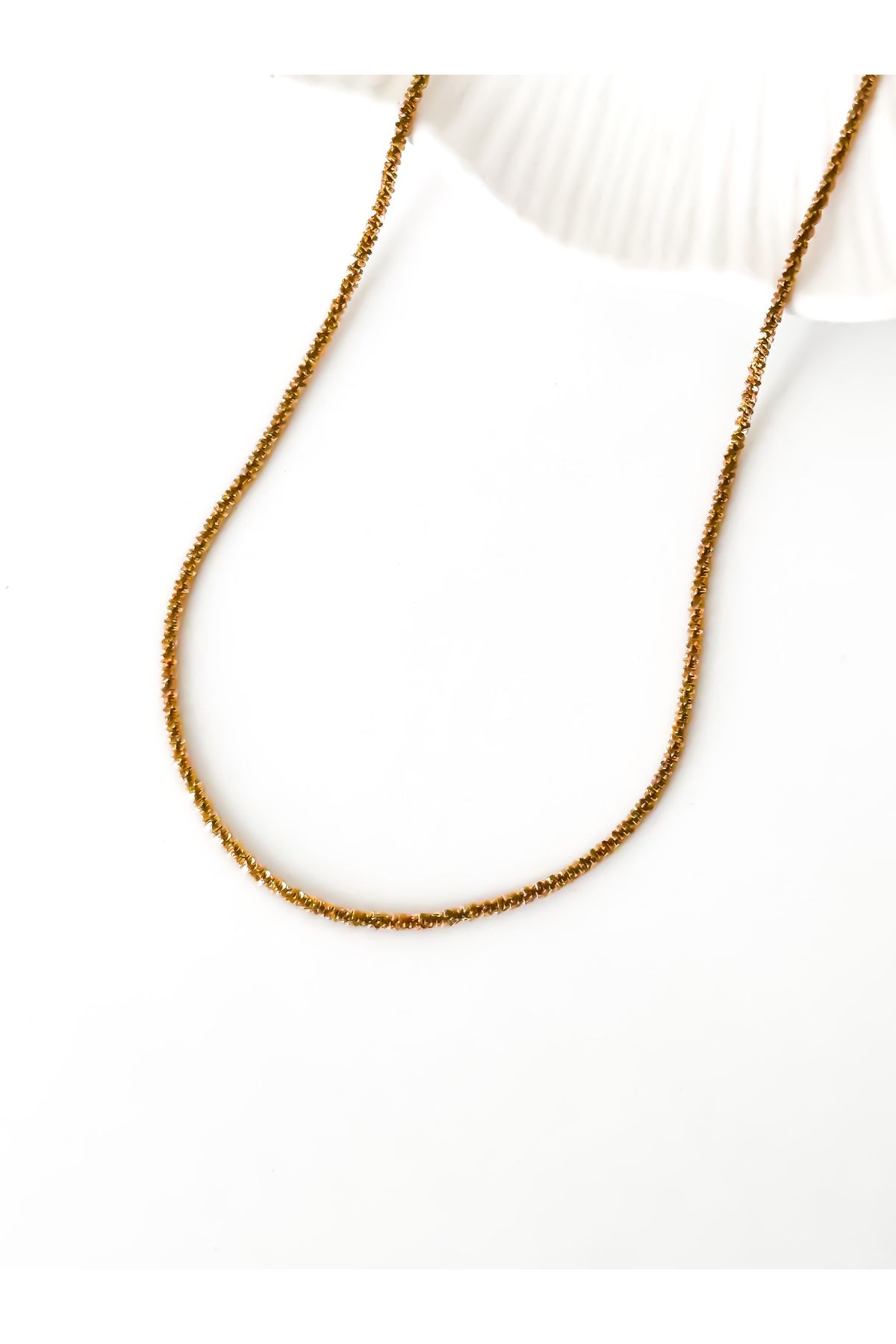 Vin Atelier Stainless Steel Agape Necklace | Çelik Zincir Kolye