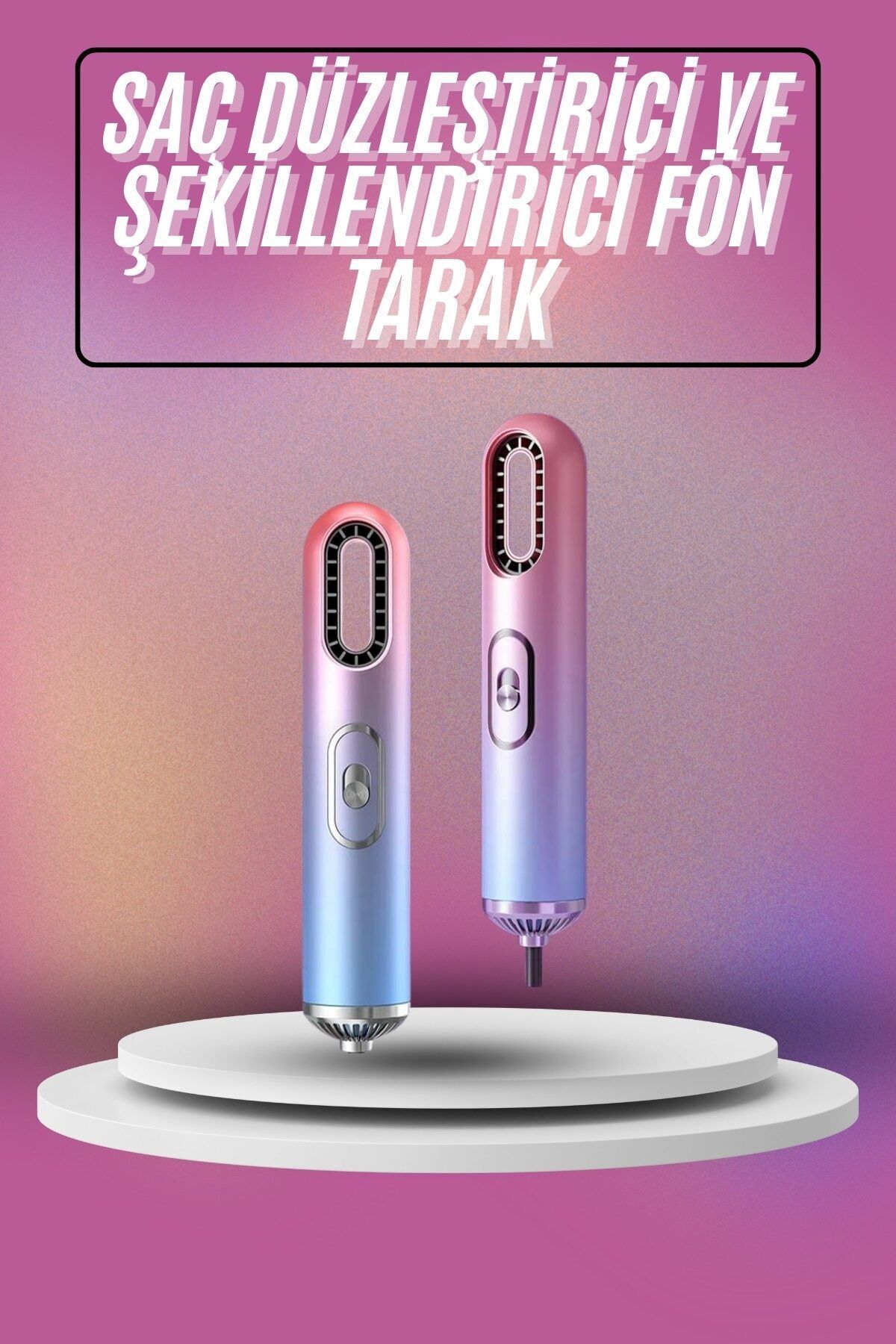 ASTRALTECH Saç Kurutma Makinesi İyon Üflemeli Saç Şekillendirici 3 Başlıklı Taşınabilir
