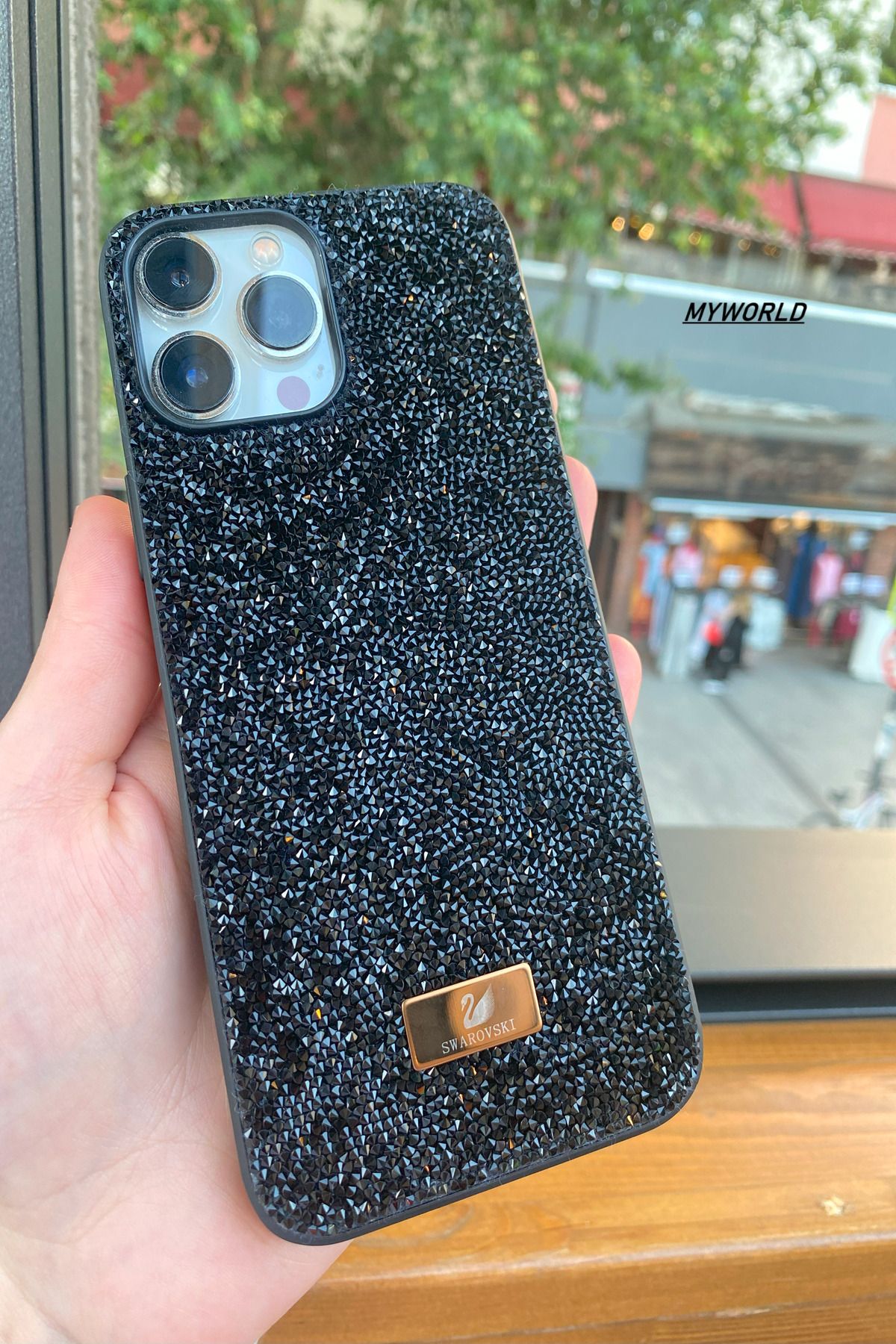 MYWORLD Iphone 11 PRO Uyumlu Parlak Pırlanta Taşlı Elmas Işıltılı Kılıf