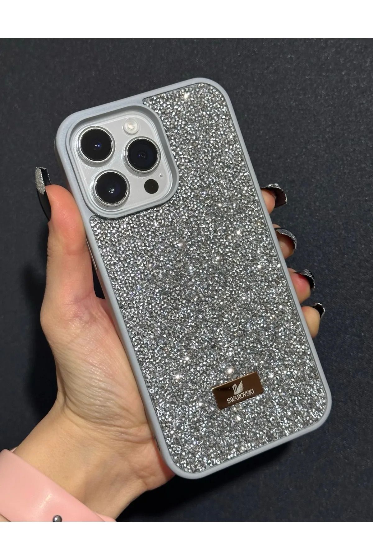 MYWORLD Iphone 11 PRO Uyumlu Parlak Pırlanta Taşlı Elmas Işıltılı Kılıf