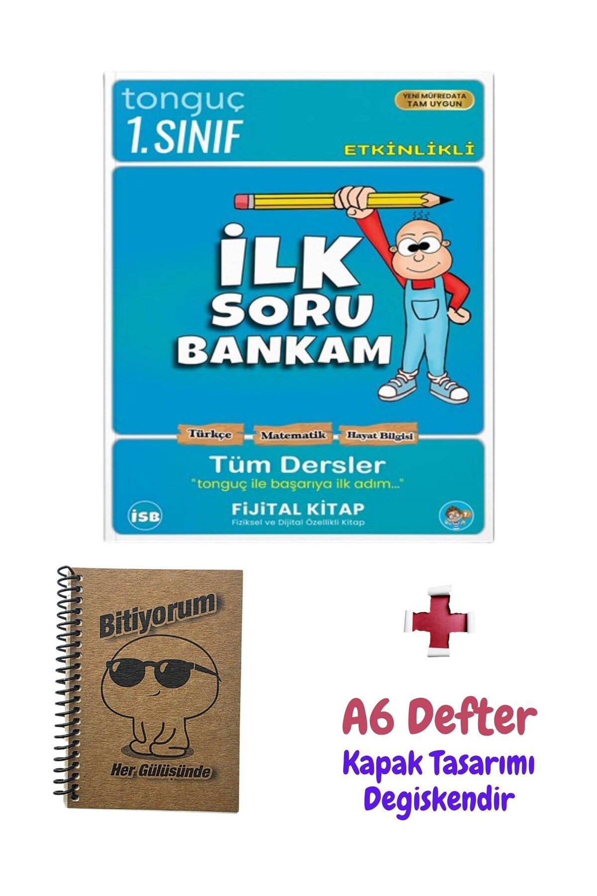 Tonguç Yayınları 1. Sınıf Tüm Dersler Soru Bankası + A6 Defter - Tonguç Akademi