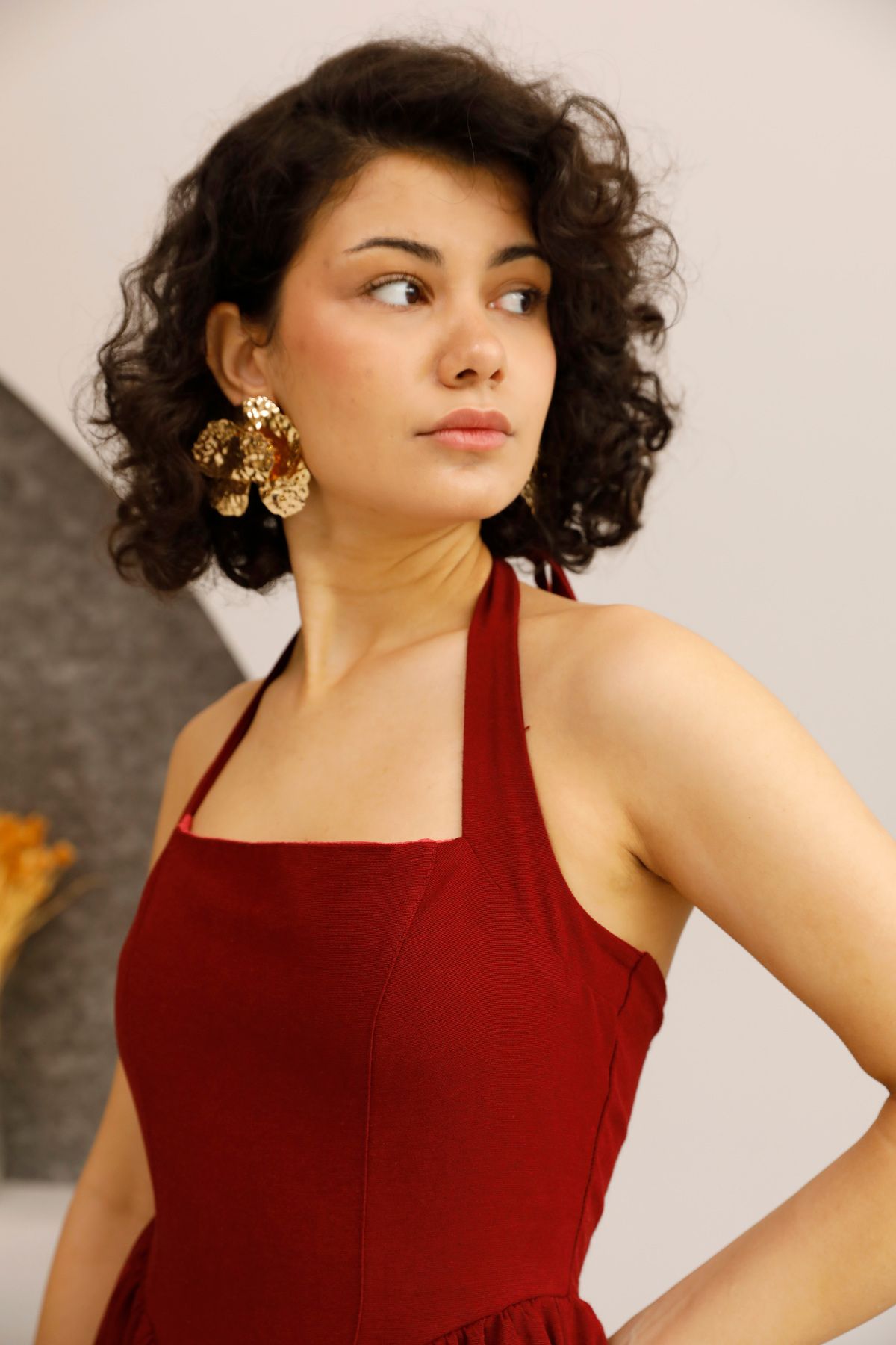 Butik Soft Elegance Askılı Elbise