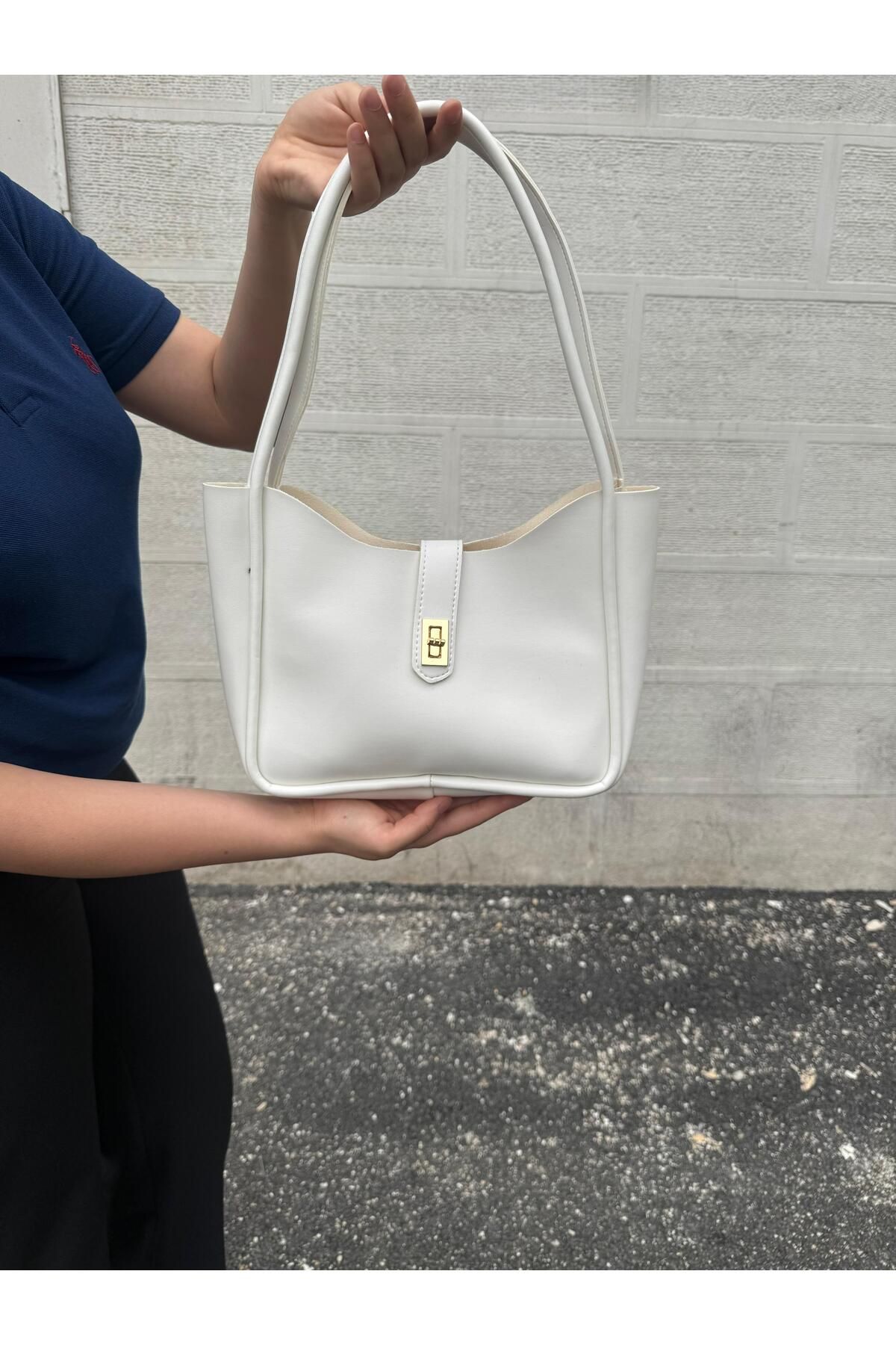 Rose bags Ayarlanabilir askılı ve yavrulu el kol ve omuz çantası