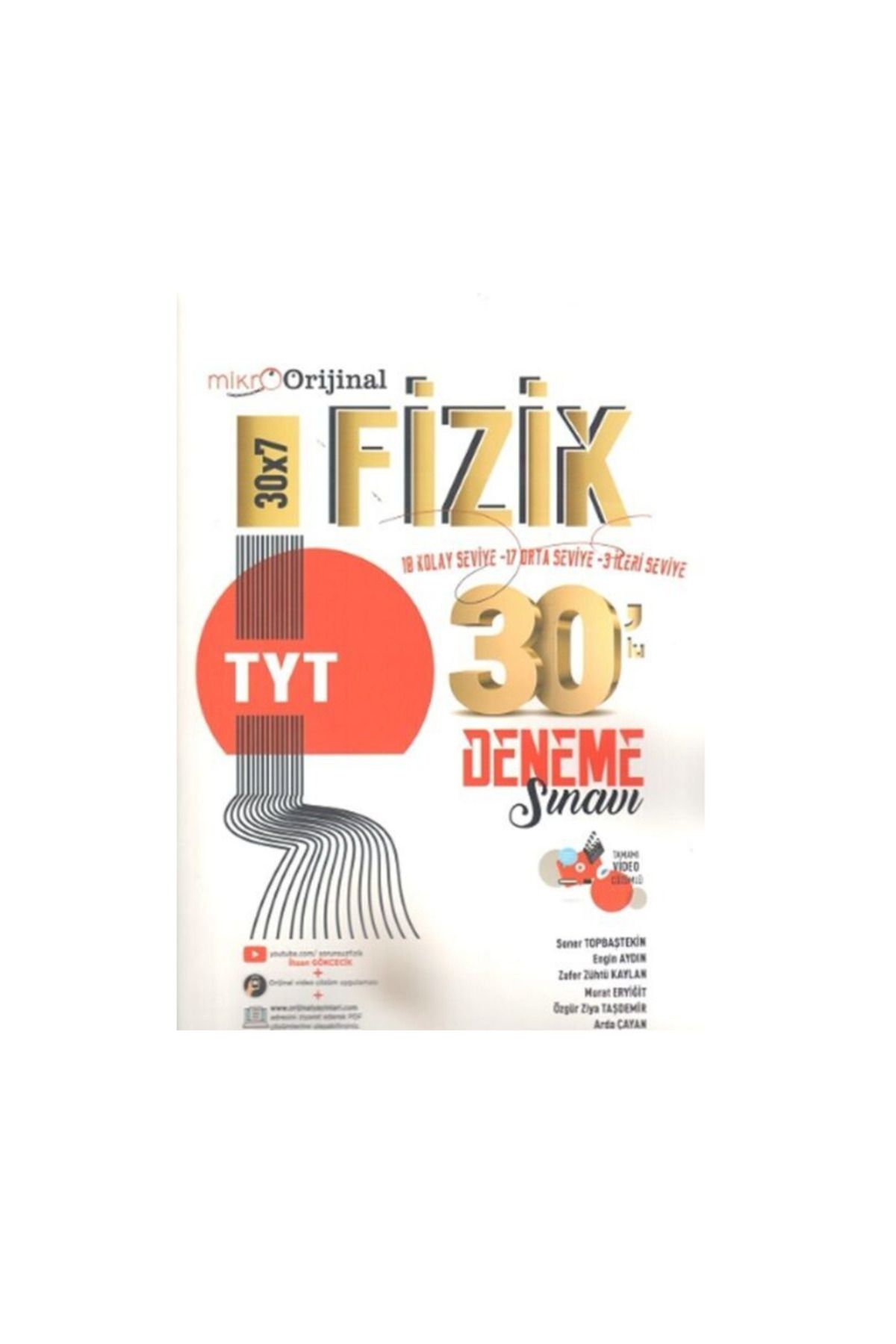 Orijinal Yayınları Orijinal Mikro TYT Fizik 30 lu Deneme Sınavı