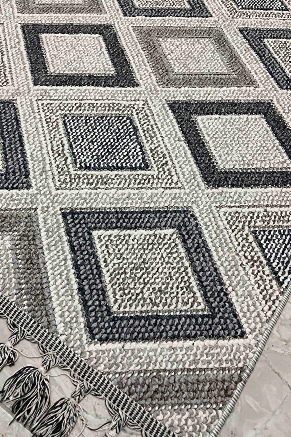 Has Halı Mistral 1402 Gri - Salon, Koridor (Yolluk), Mutfak, Antre, Yatak ve Oturma Odası Halısı
