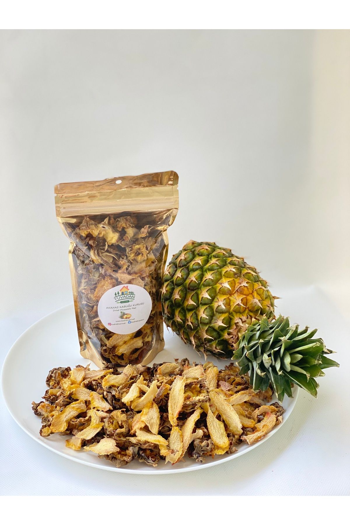 YUVADAN Bromelain Detox Çayı - Ananas Kabuğu Kurusu - 100gr