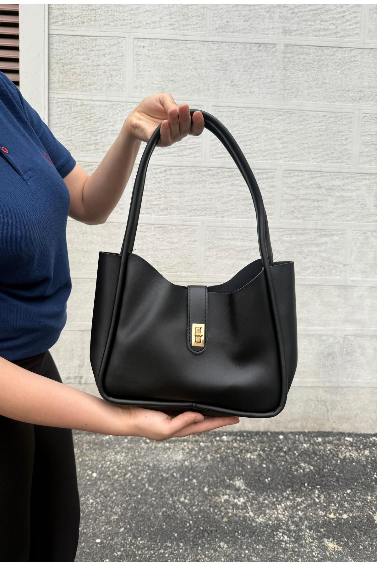 Rose bags Ayarlanabilir askılı ve yavrulu el kol ve omuz çantası