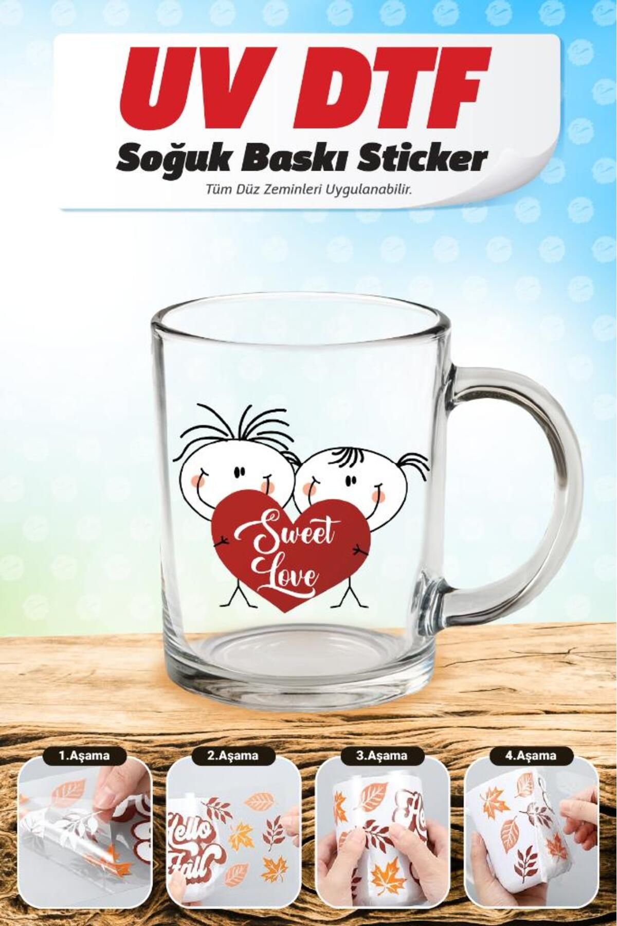t tuğset etiket Desenli Kupa Bardak Sarma Transfer Etiketi (Laptop Tablet Bavul Cam Duvar) Kabartma Sticker Çıkartm