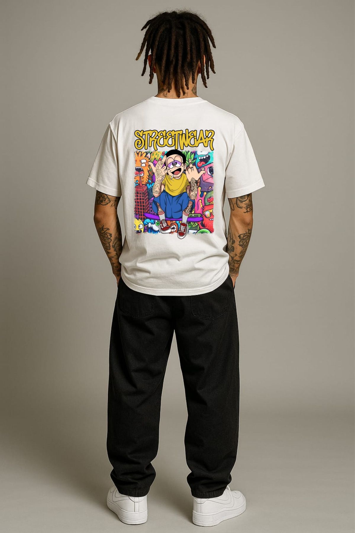MAYK STREETWEAR OVERSIZE TSHIRT - UNISEX STREETWEAR BASKILI TSHIRT