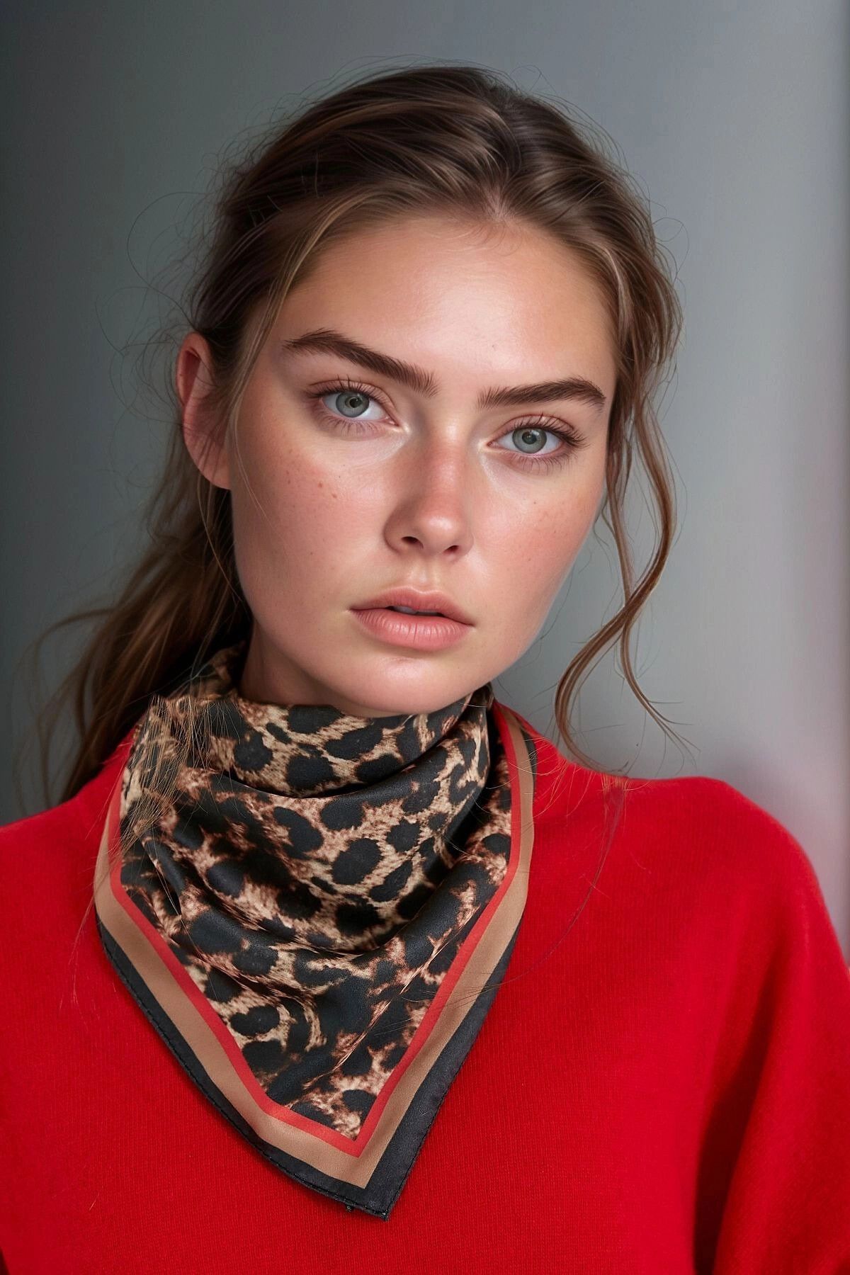 bacc Leopar Leopar Desenli Bandana Fular BCNSV-2513485