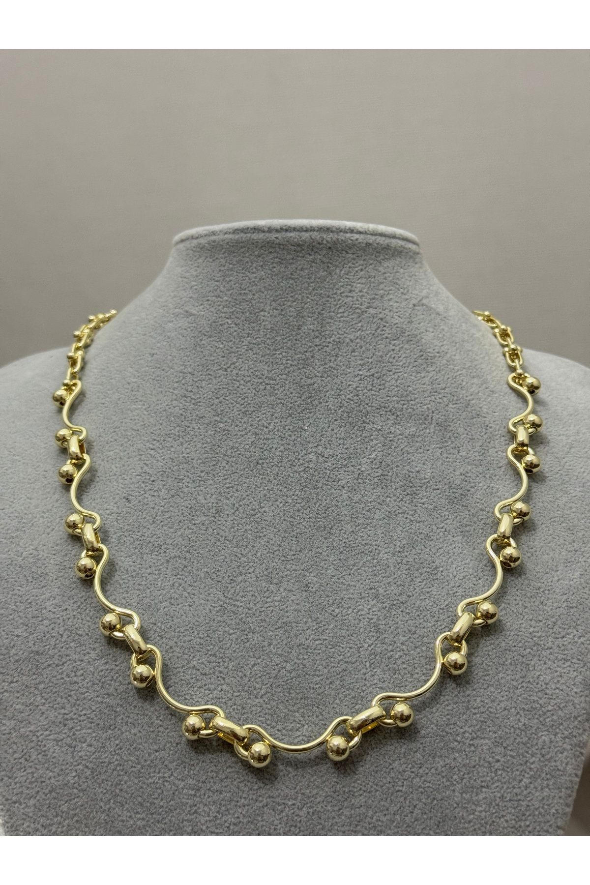 XUPING JEWELRY 18K gold altın kaplama şık çelik kolye paslanmaz kararmaz