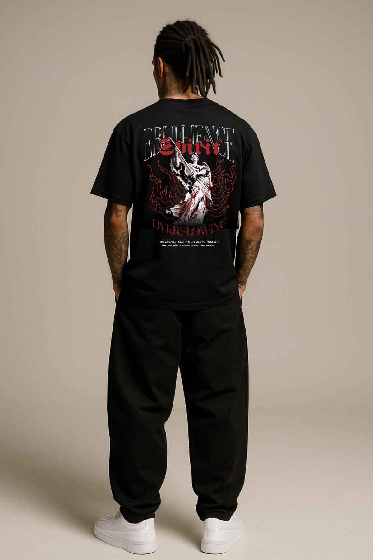 MAYK STREETWEAR OVERSIZE TSHIRT - UNISEX OVERFLOWING BASKILI TSHIRT