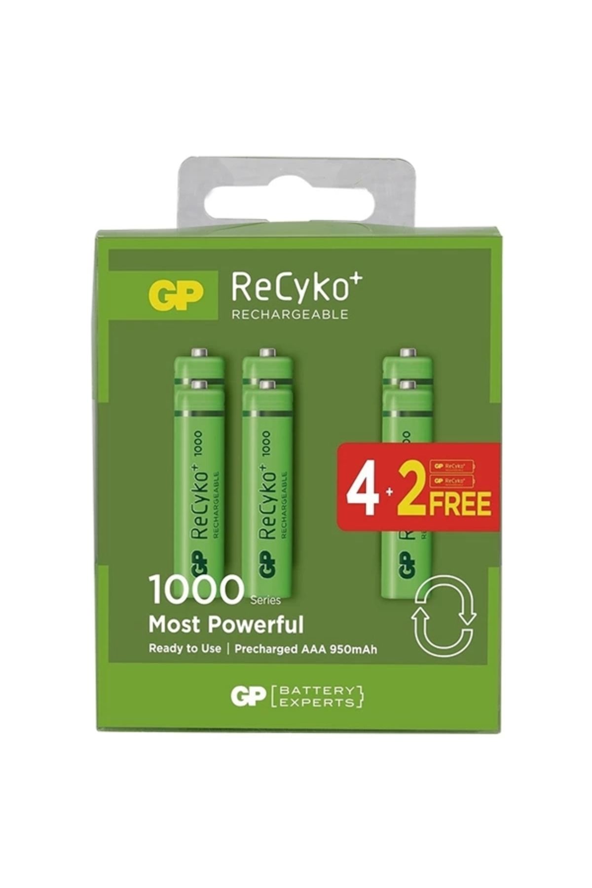 Go İthalat GP RECYKO 950 MAH AAA İNCE 4+2 6LI ŞARJLI PİL PAKET FİYATI (4940)