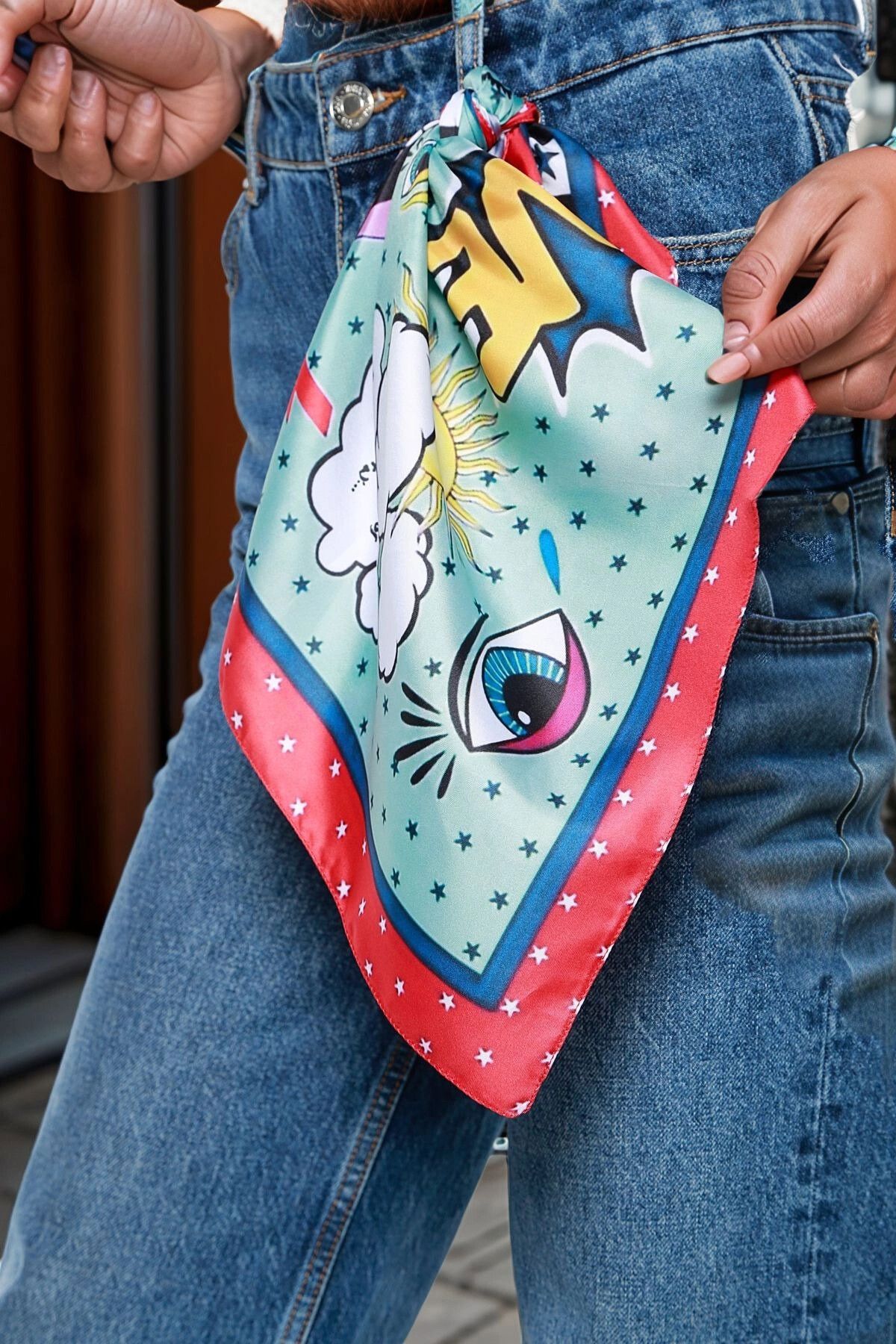 bacc Renkli Renkli Bandana Fular BCNSV-2513707