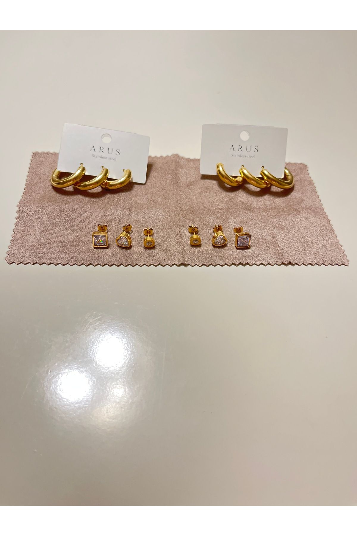 mini cadde Paslanmaz Çelik Takı Seti Küpe