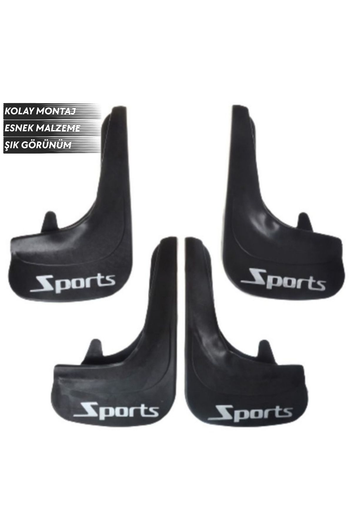SONİKON LİNE-Toyota Carina Compatible Sports Written 4-Piece Fender Mudguard Dust Cover Modified 3