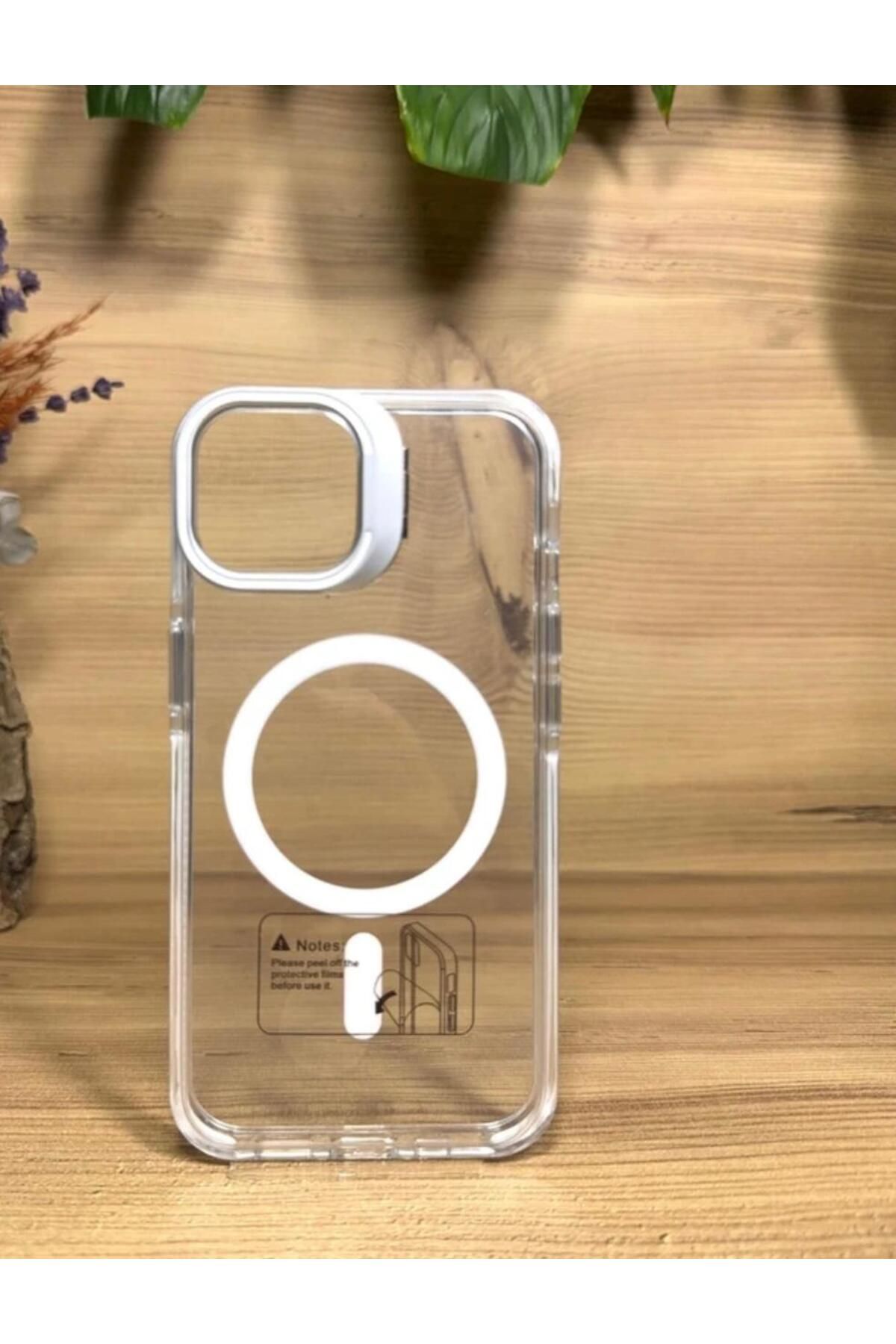 CASEALUNA Chrome Kamera Iphone 12 Magsafe Kılıf