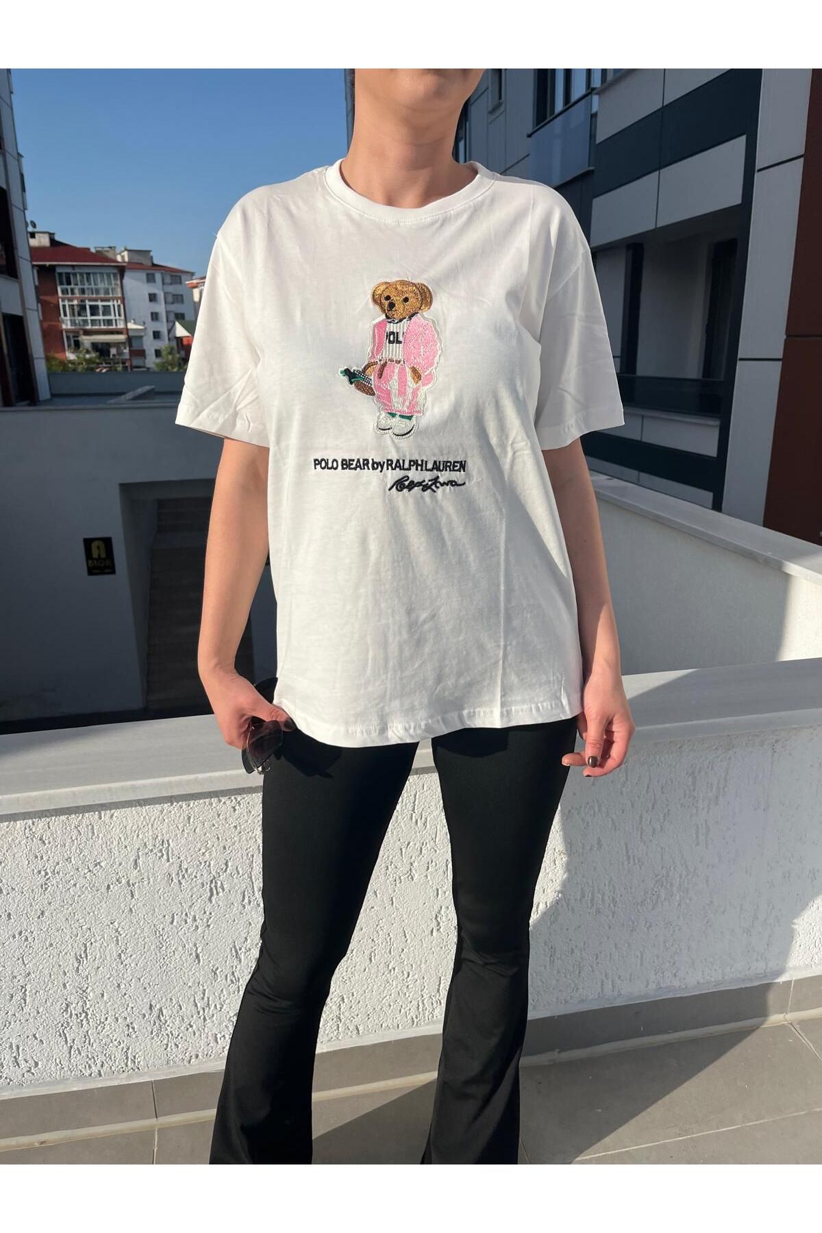 Butik Lavvbutik Bear Detaylı T-şhirt