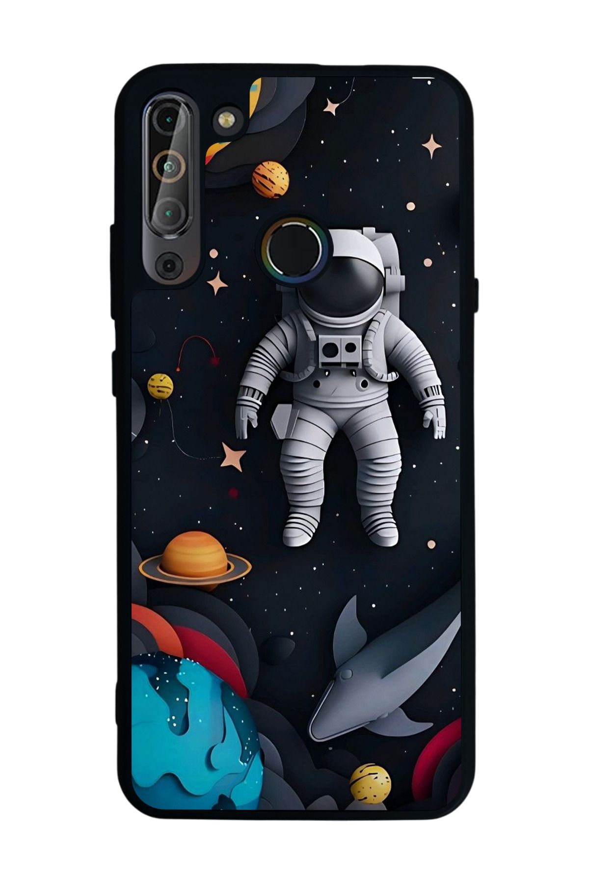 CASPER Via X20 Uyumlu Mat Siyah Kılıf – Yumuşak Silikon, Koruyucu, Şok Emici Kapak