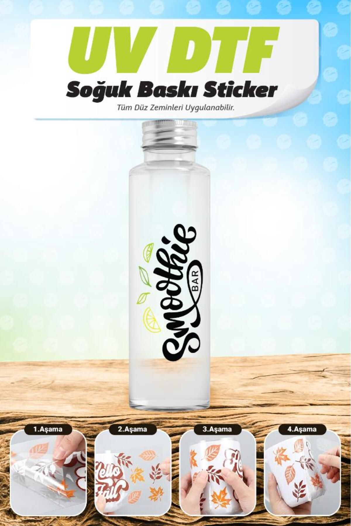 t tuğset etiket Desenli Su Bardak Sarma Transfer Etiketi (Laptop Tablet Bavul Cam Duvar) Kabartma Sticker Çıkartma