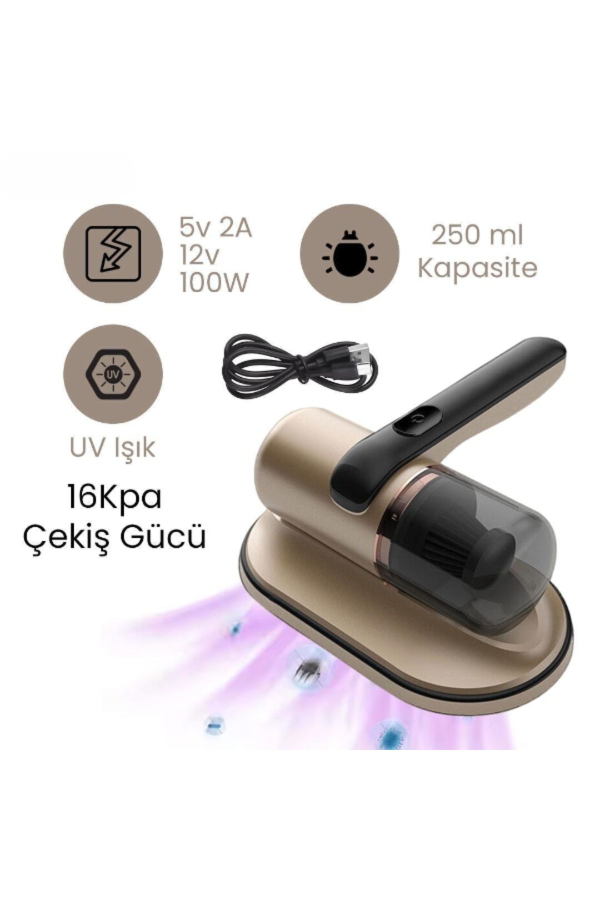 STARSTUFFS by BYA Kablosuz El Süpürgesi Gold