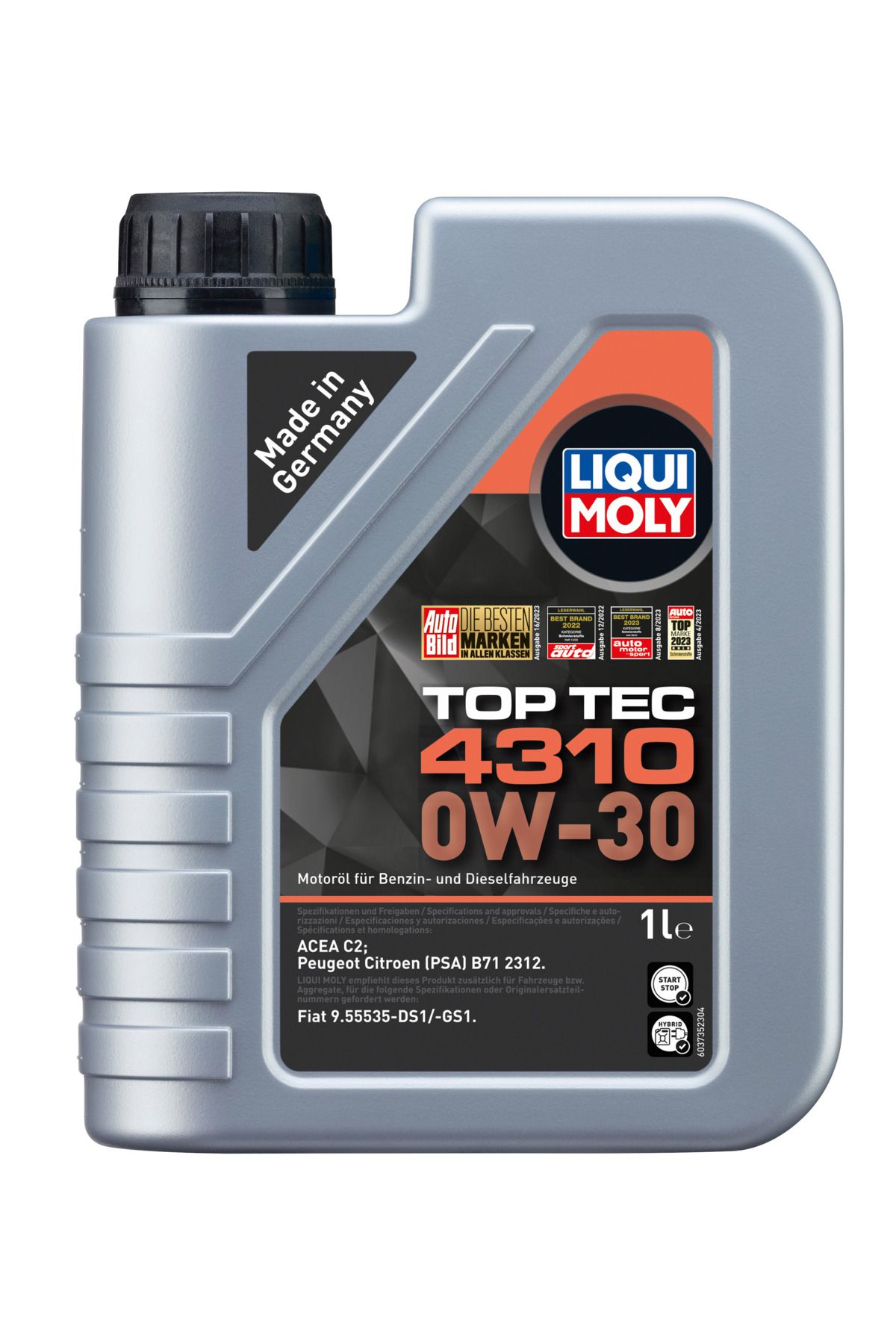Liqui Moly Top Tec 4310 0W-30 ( 1 Litre ) Yeni Üretim Tarihli