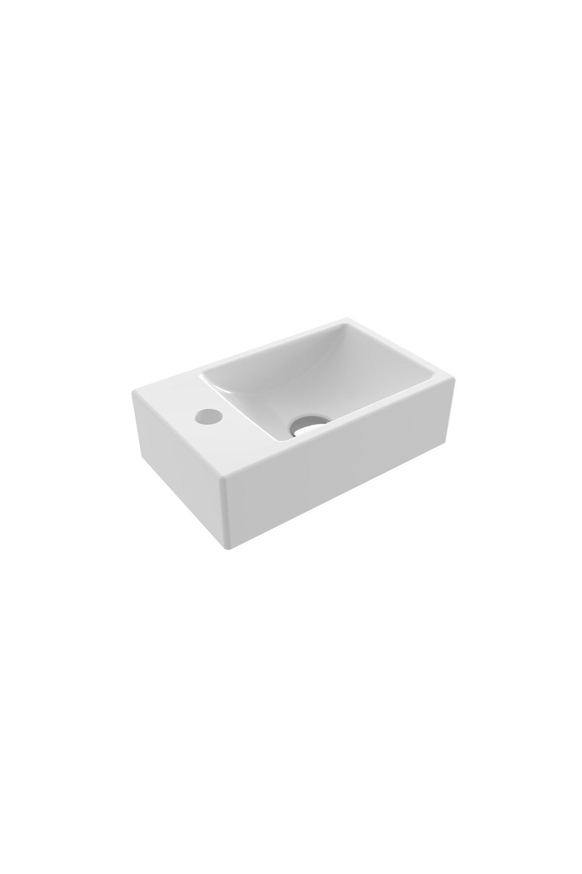 Bocchi Milano Dar Sol Lavabo Parlak Beyaz 1418-001-0126