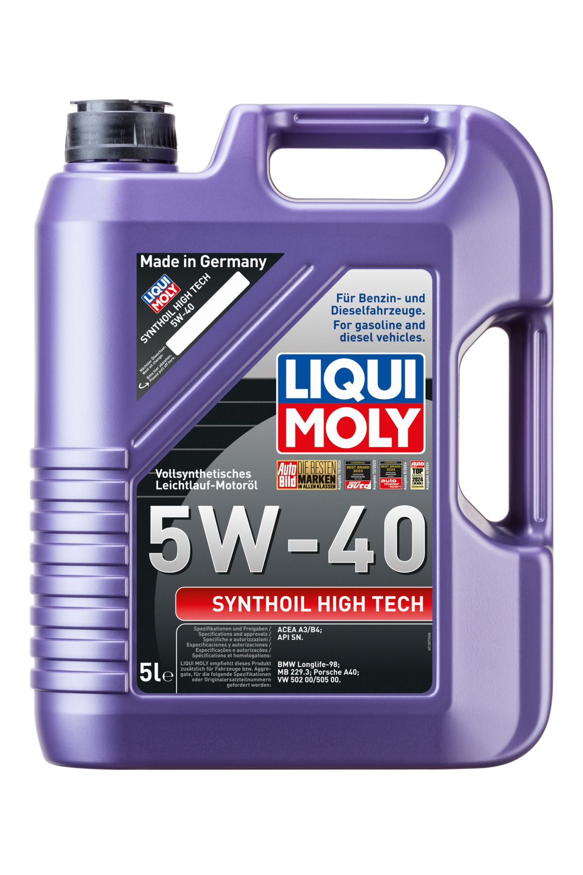 Liqui Moly Synthoil High Tech 5W-40 Motor Yağı (5 Litre) Yeni Üretim Tarihli