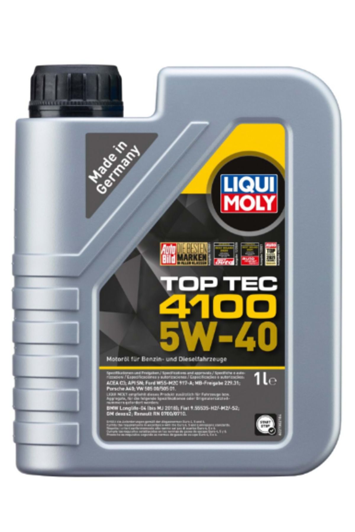Liqui Moly Top Tec 4100 5W-40 Motor Yağı (1 Litre) Yeni Üretim Tarihli