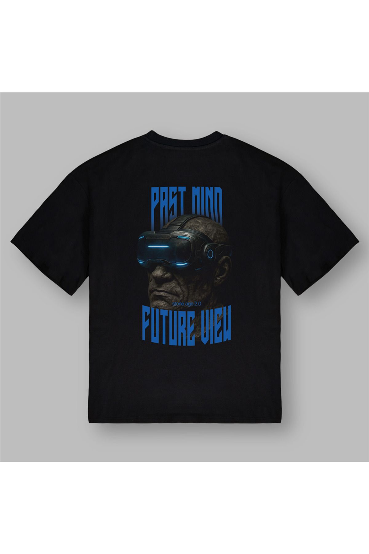 BOYANOVA Past Mind Future View VR Gözlüklü Siyah Tişört