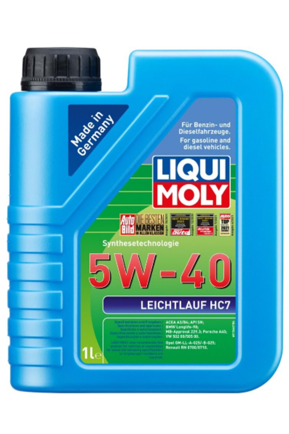Liqui Moly Leichtlauf HC 7 Motor Yağı 5W-40 (1 Litre) Yeni Üretim Tarihli