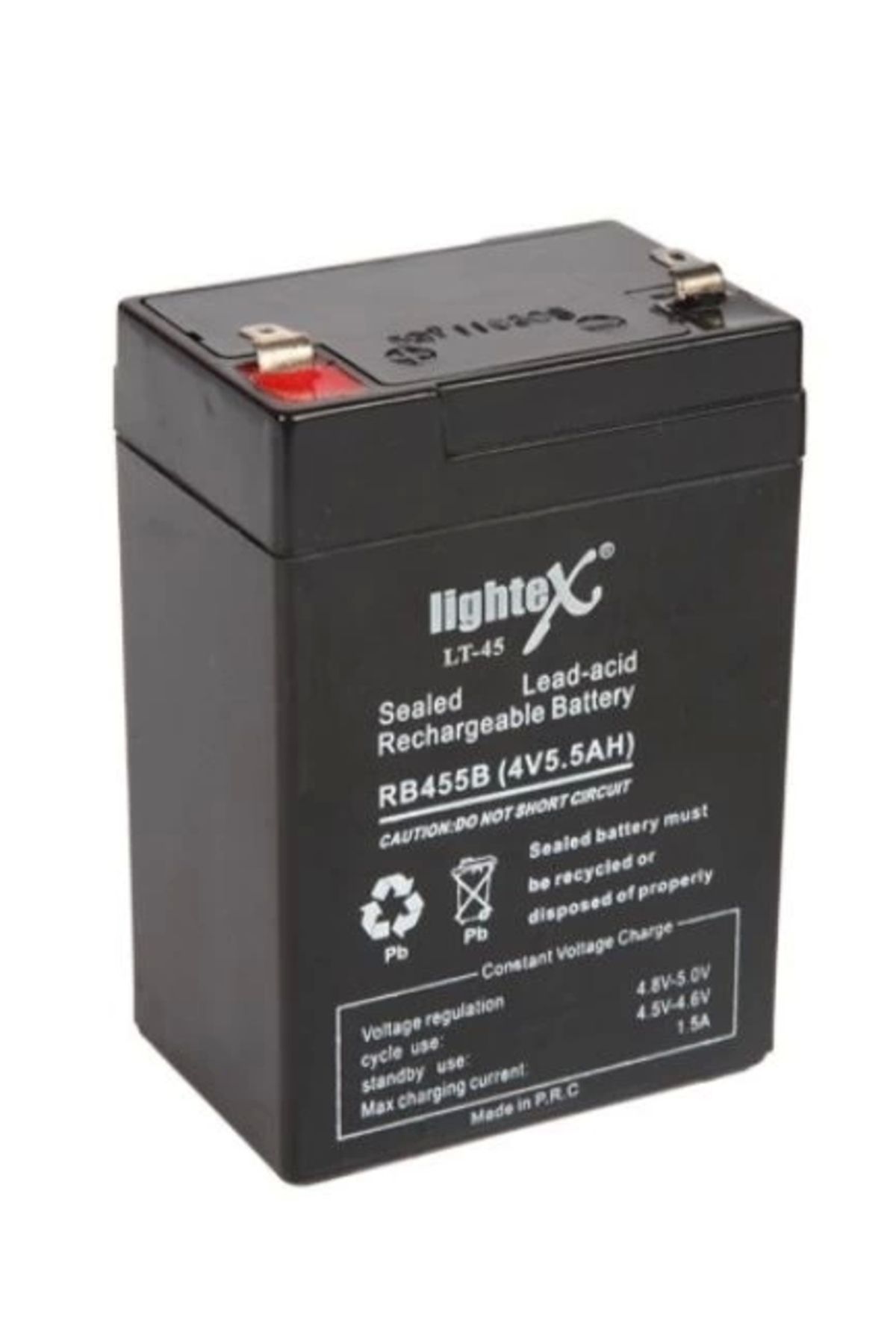 emosavm Lıghtex Lt-45n 4 Volt - 5 Amper Kuru Akü (ışıldak Aküsü)