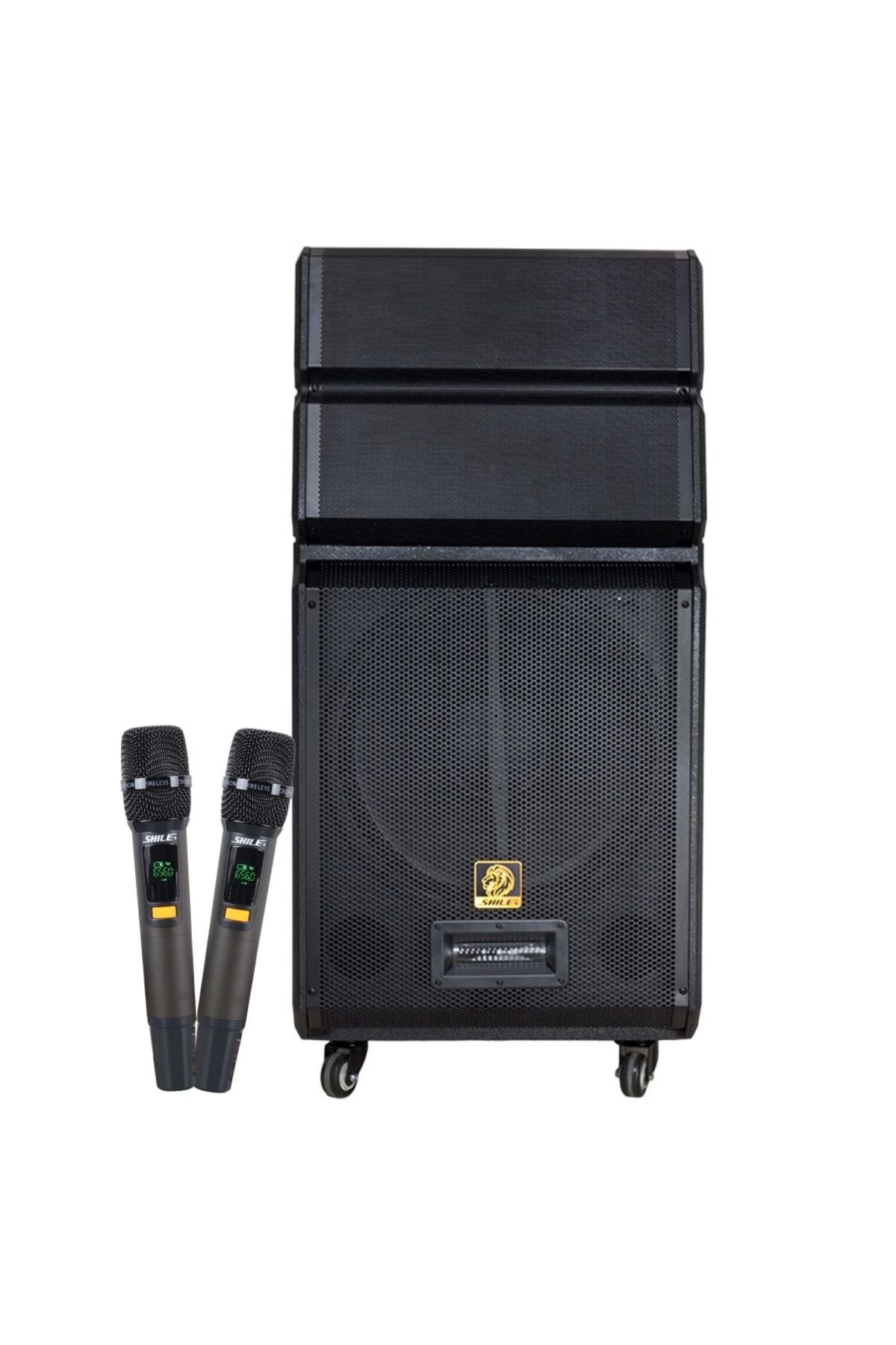 emosavm Sl-1612b İki El Mikrofonlu Kumandalı Usb+sd+bt+fm Taşınabilir Hoparlör