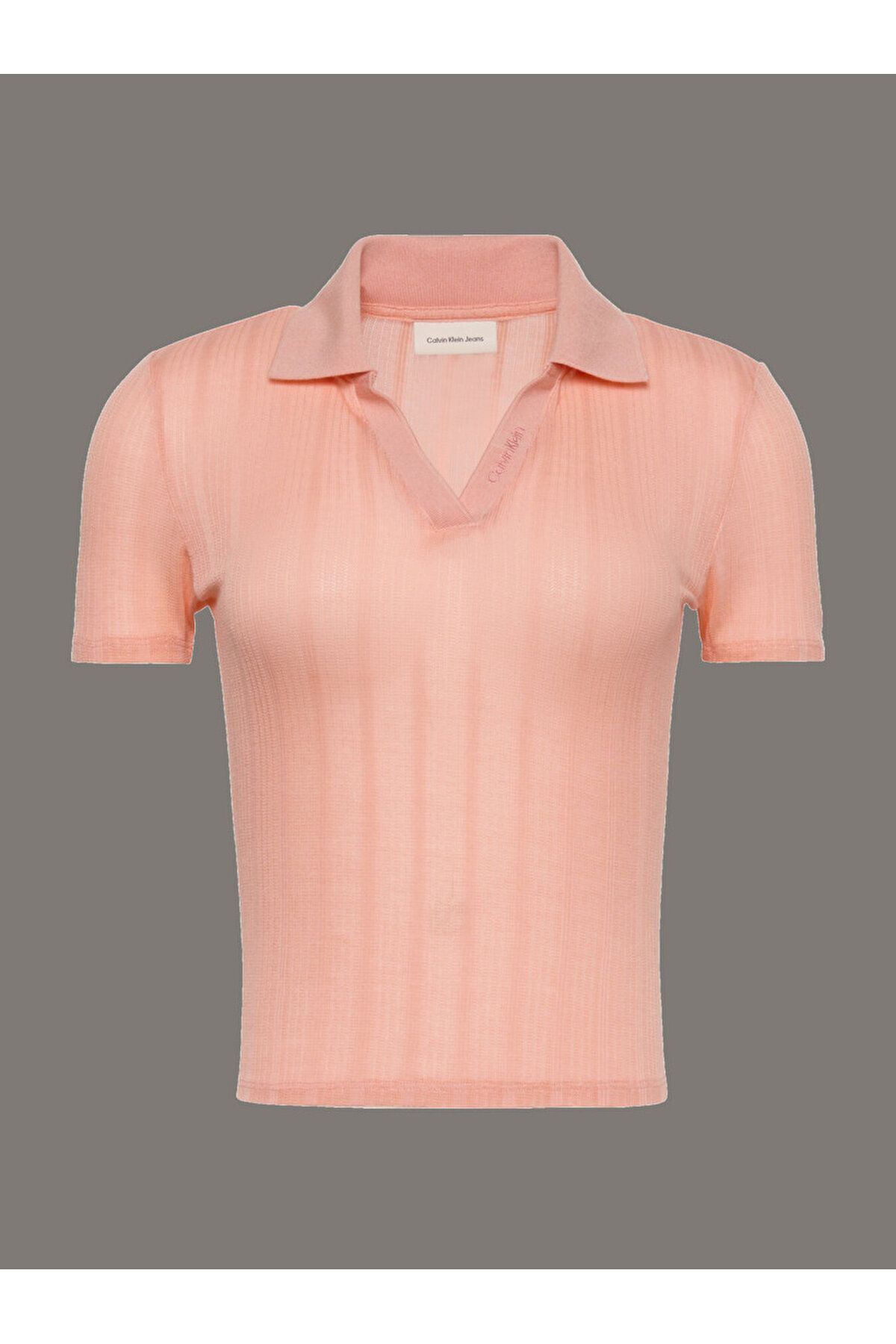 Calvin Klein Pointelle Knit Polo Shirt