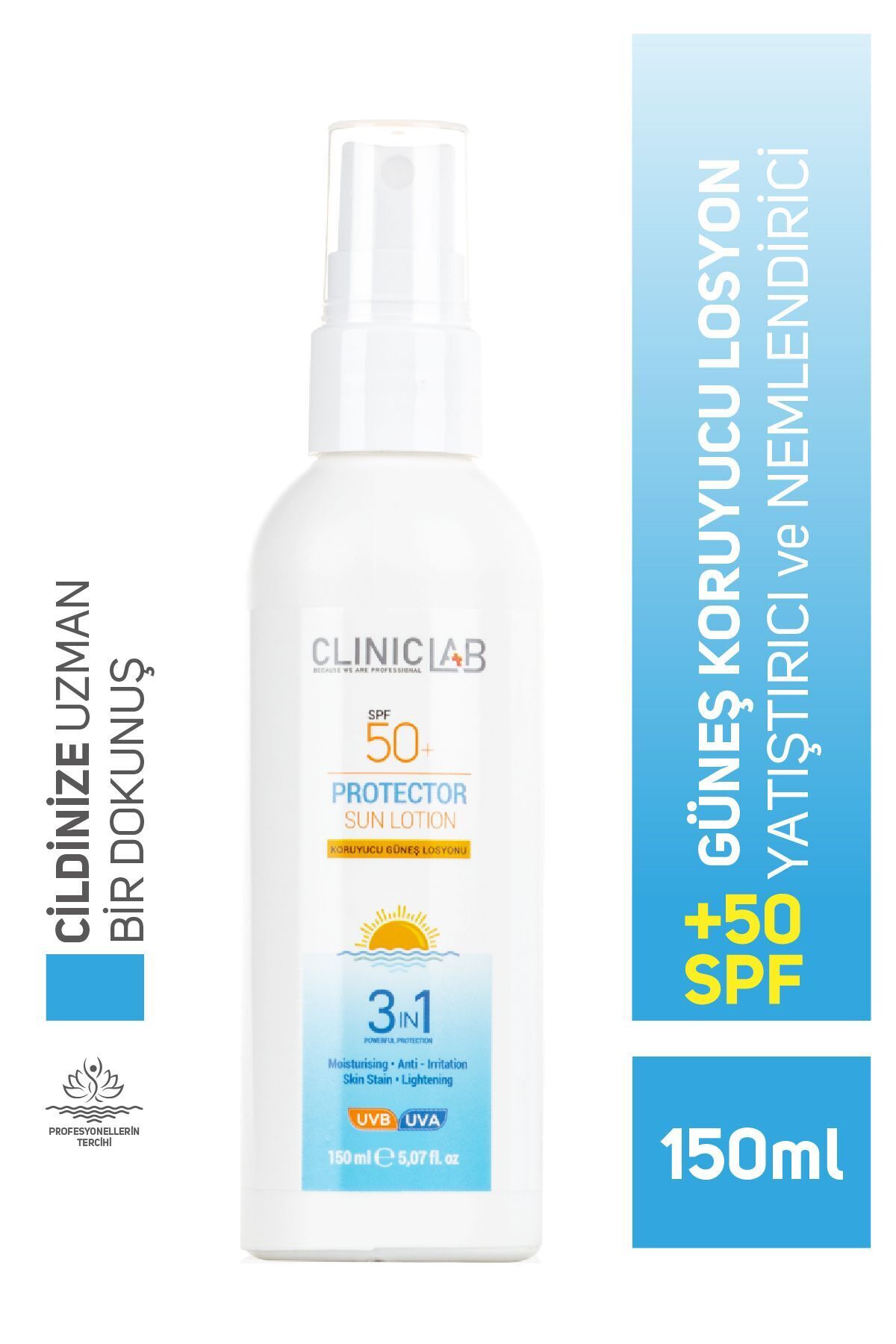 Güneş Losyonu 50 Spf 150 ml (Besleyici ve Nemlendirici) — 8683210319180 — تصویر 2 از 7