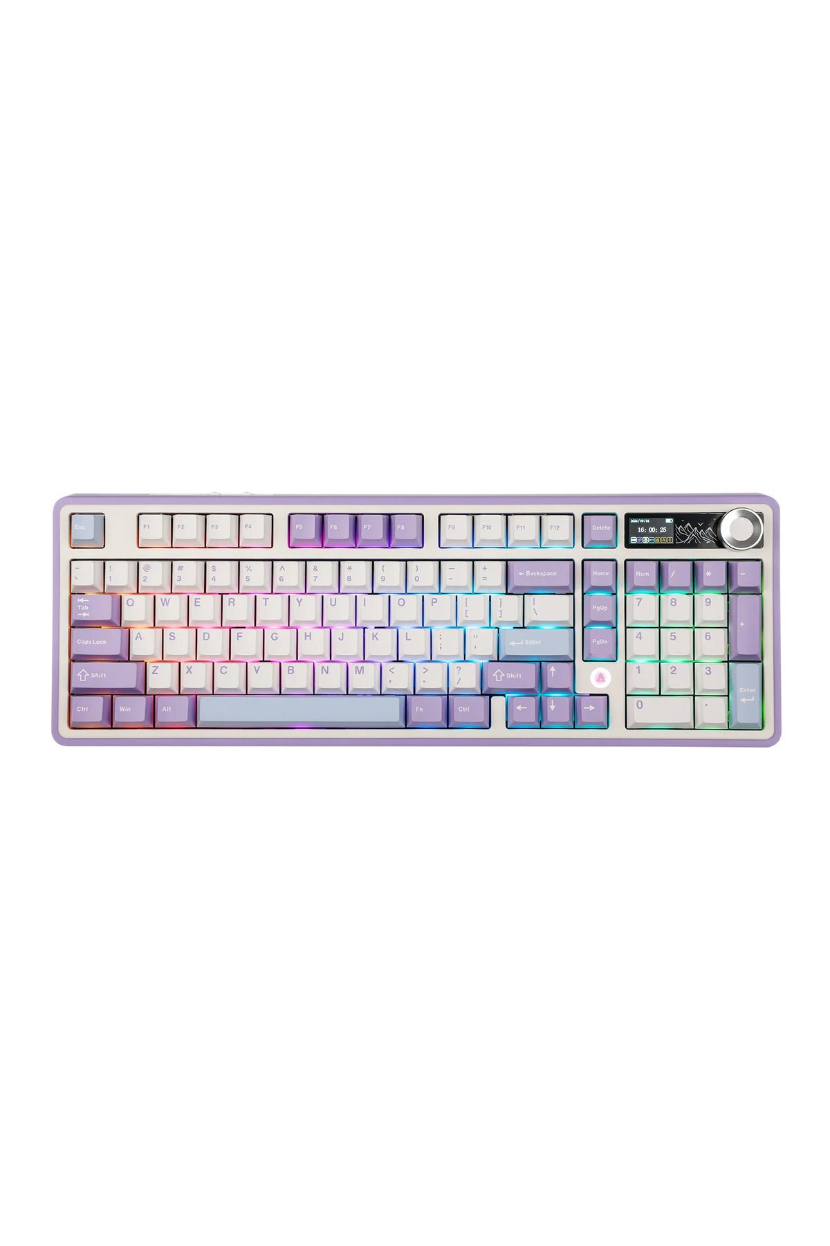 Ajazz AK980 3 Modlu Hot-Swap TFT Ekranlı Mekanik Oyun Klavyesi-8.000 Mah Batarya Dinamik RGB