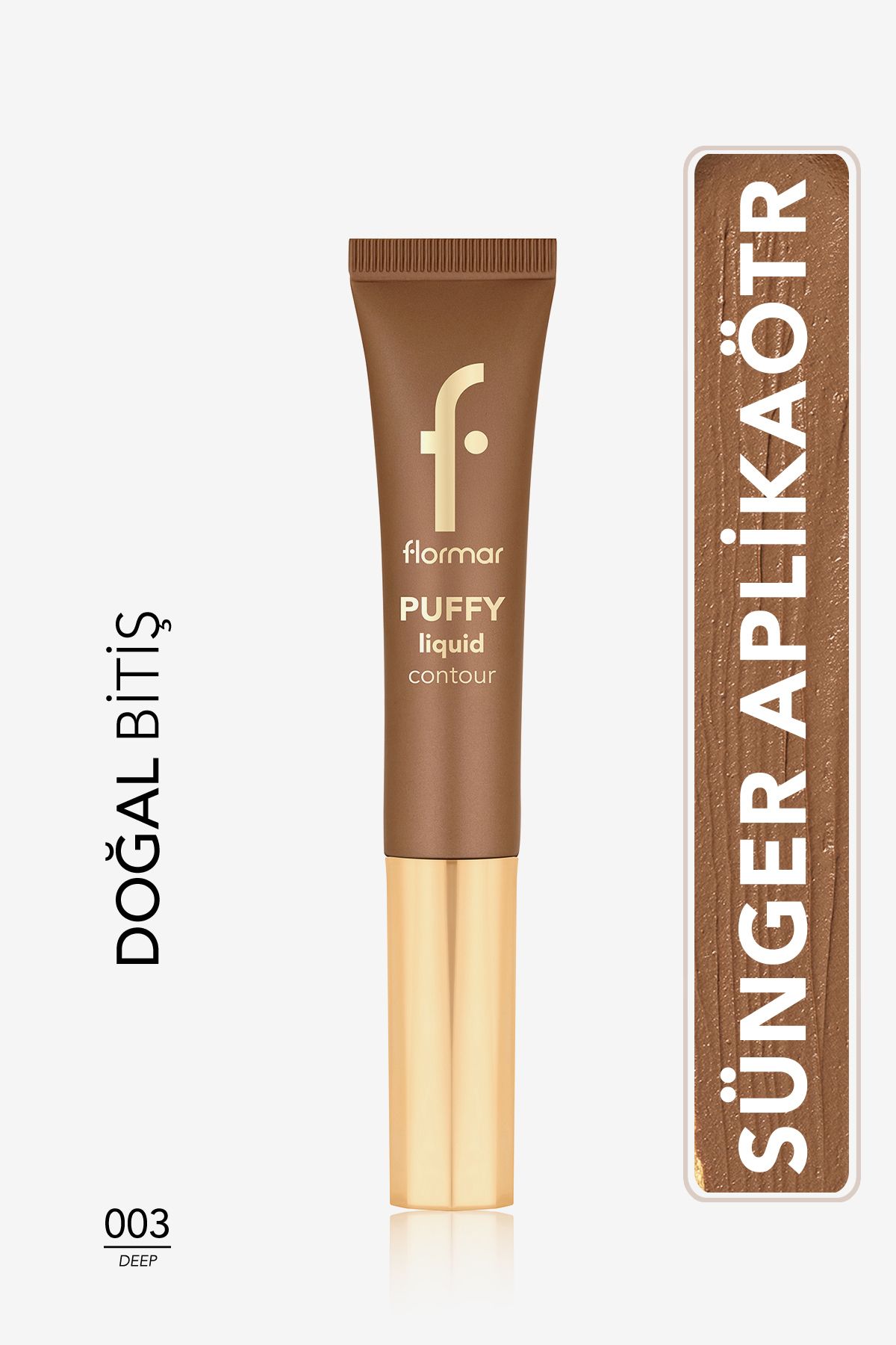 Puffy Liquid Hafif Yapılı & Sünger Aplikatörlü Likit Kontür- 003 Deep- 8682536093842