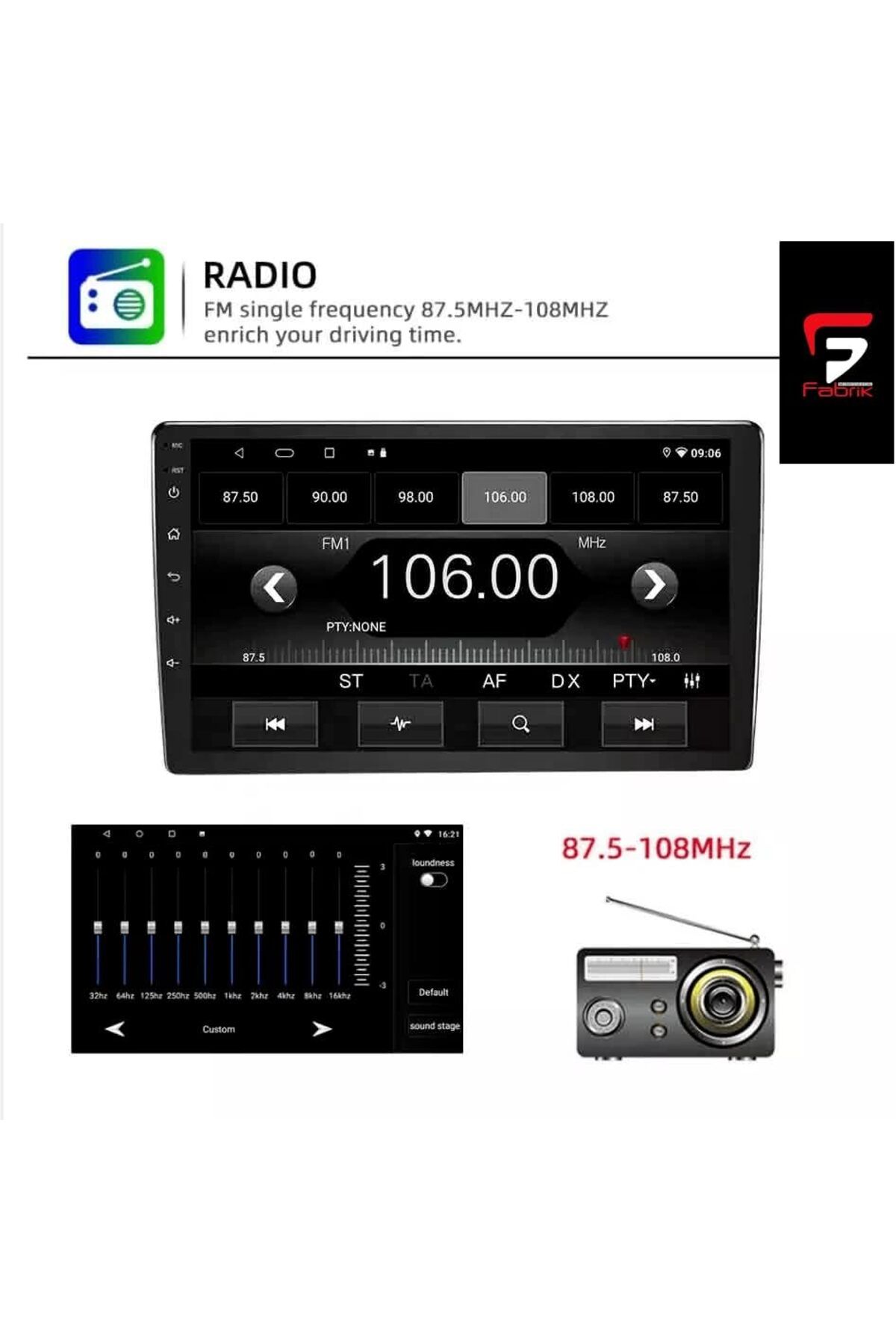 fabrik-Car Stereo Full Touch Screen Player For TOYOTA COROLLA EX 2003-2007 with Android System, IPS 6